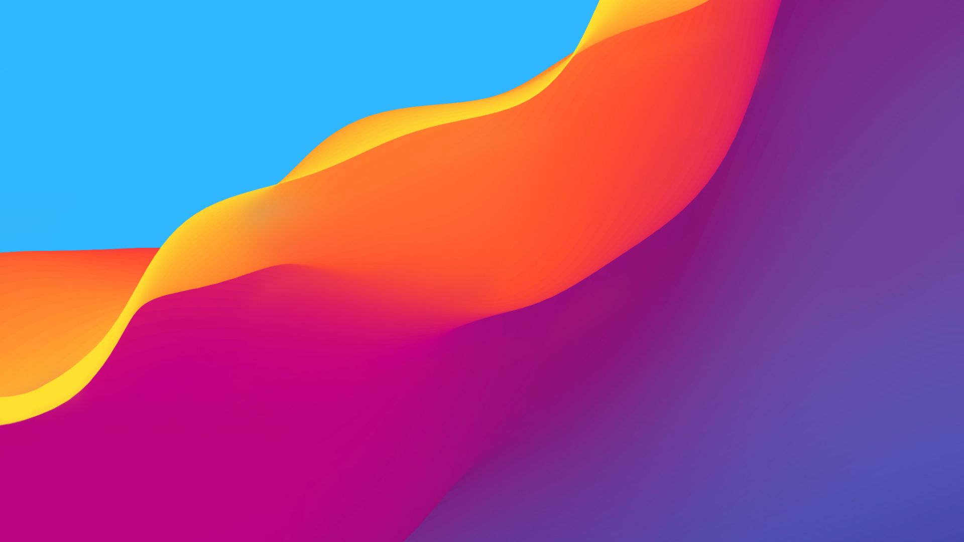 Wallpaper Flow, colorful waves, abstract