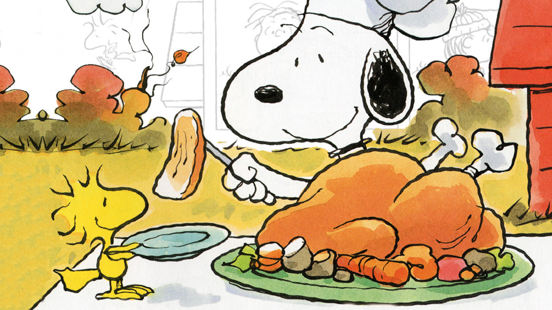 Wallpaper A Charlie Brown Thanksgiving, movie, cartoon