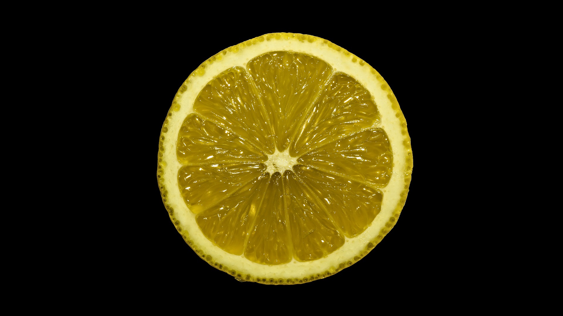 Wallpaper Lemon slice, close up
