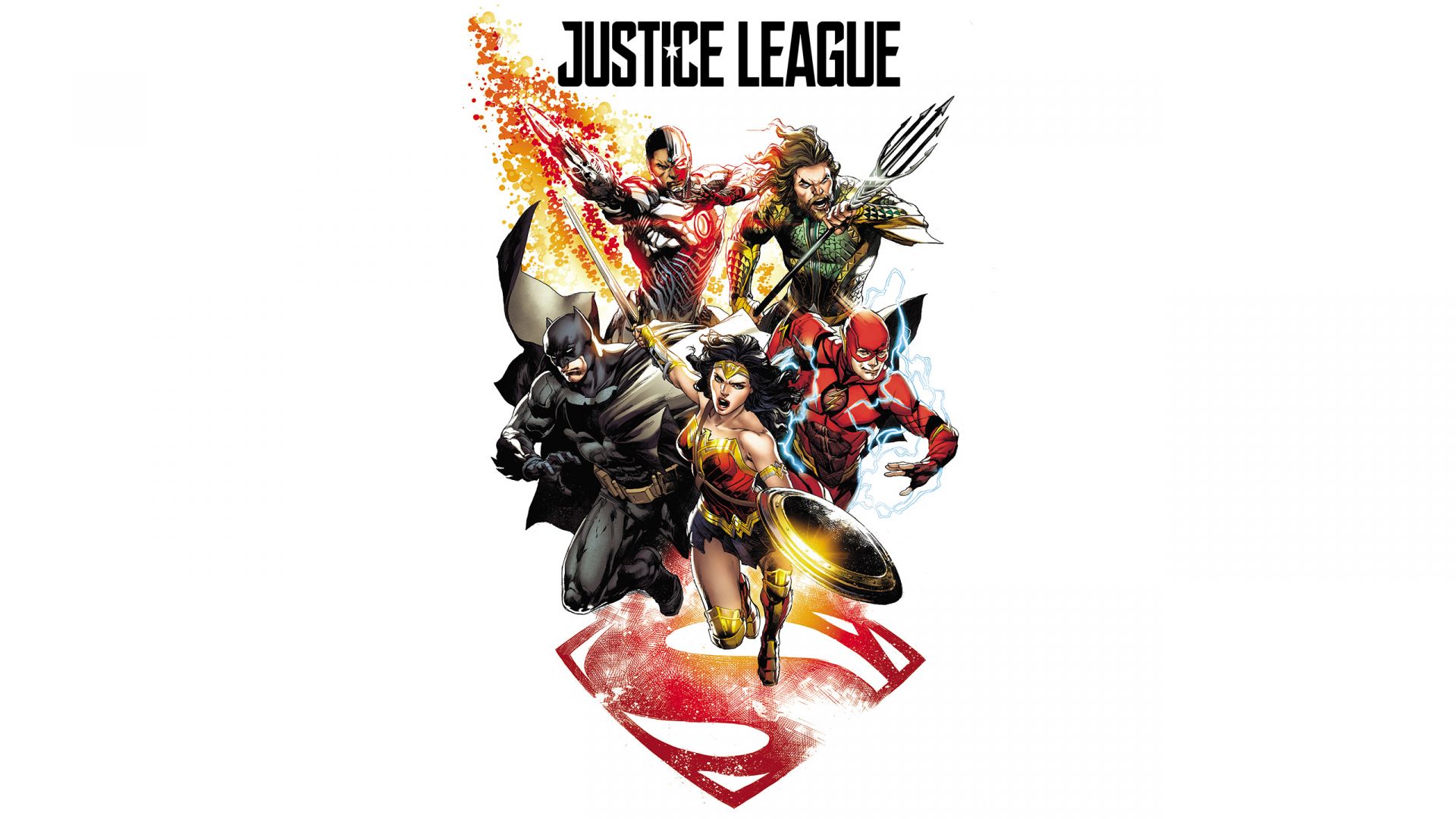Wallpaper Justice league, minimal, 2017, comic art