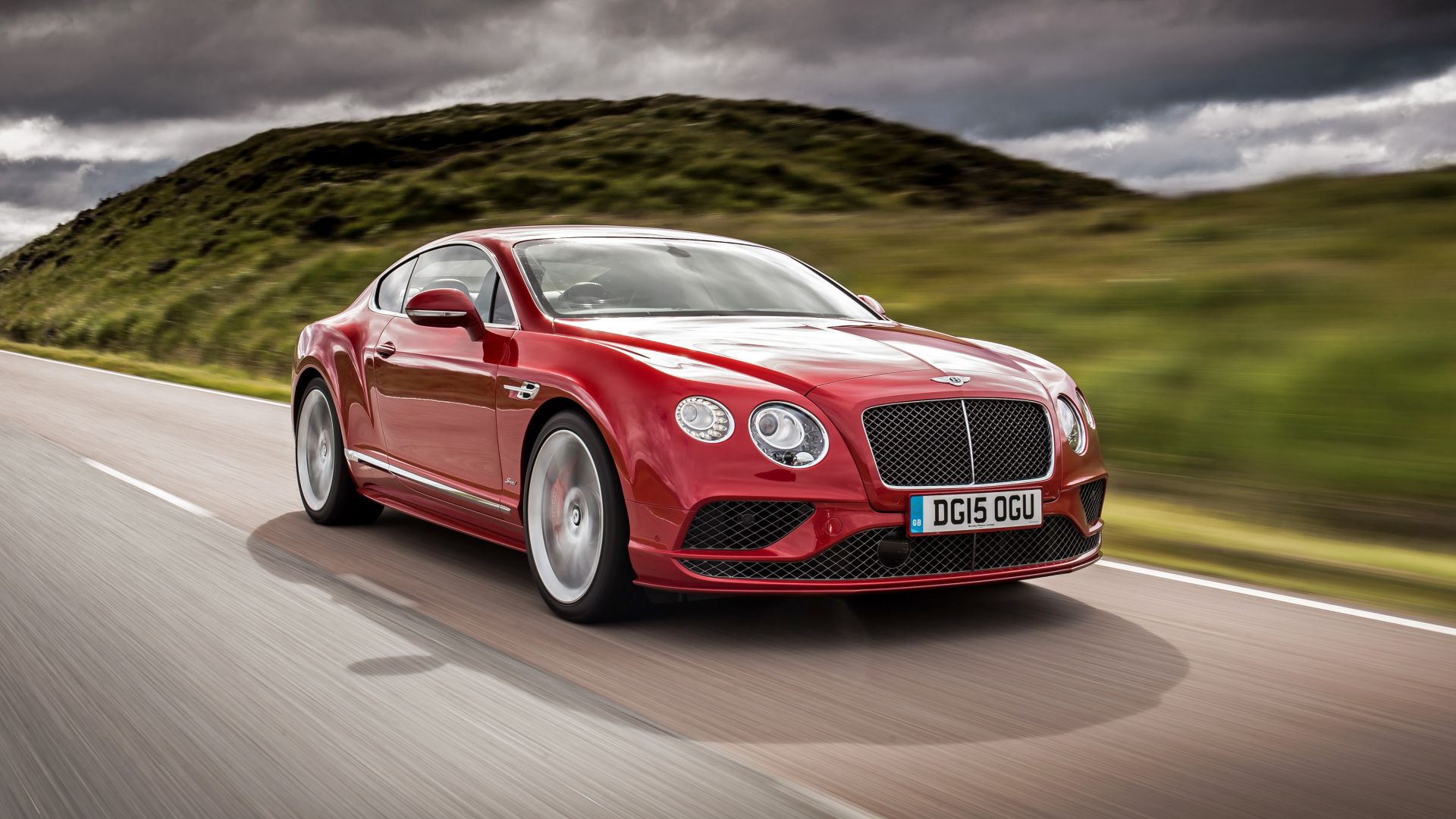 Wallpaper Bentley Continental, red luxury car