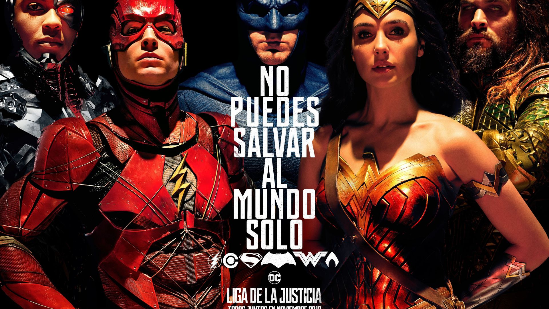 Wallpaper Justice league, 2017 movie, batman, wonder woman, the flash, aquaman, cyborg, poster, 4k