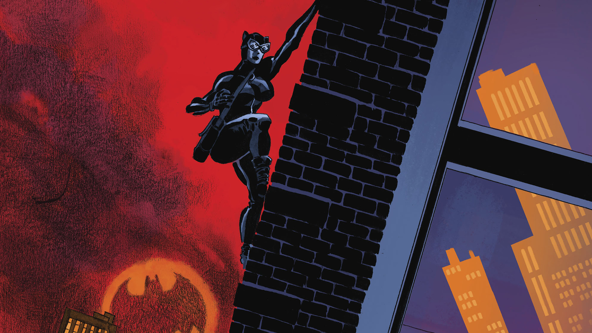 Wallpaper Catwoman, climb, dc comics