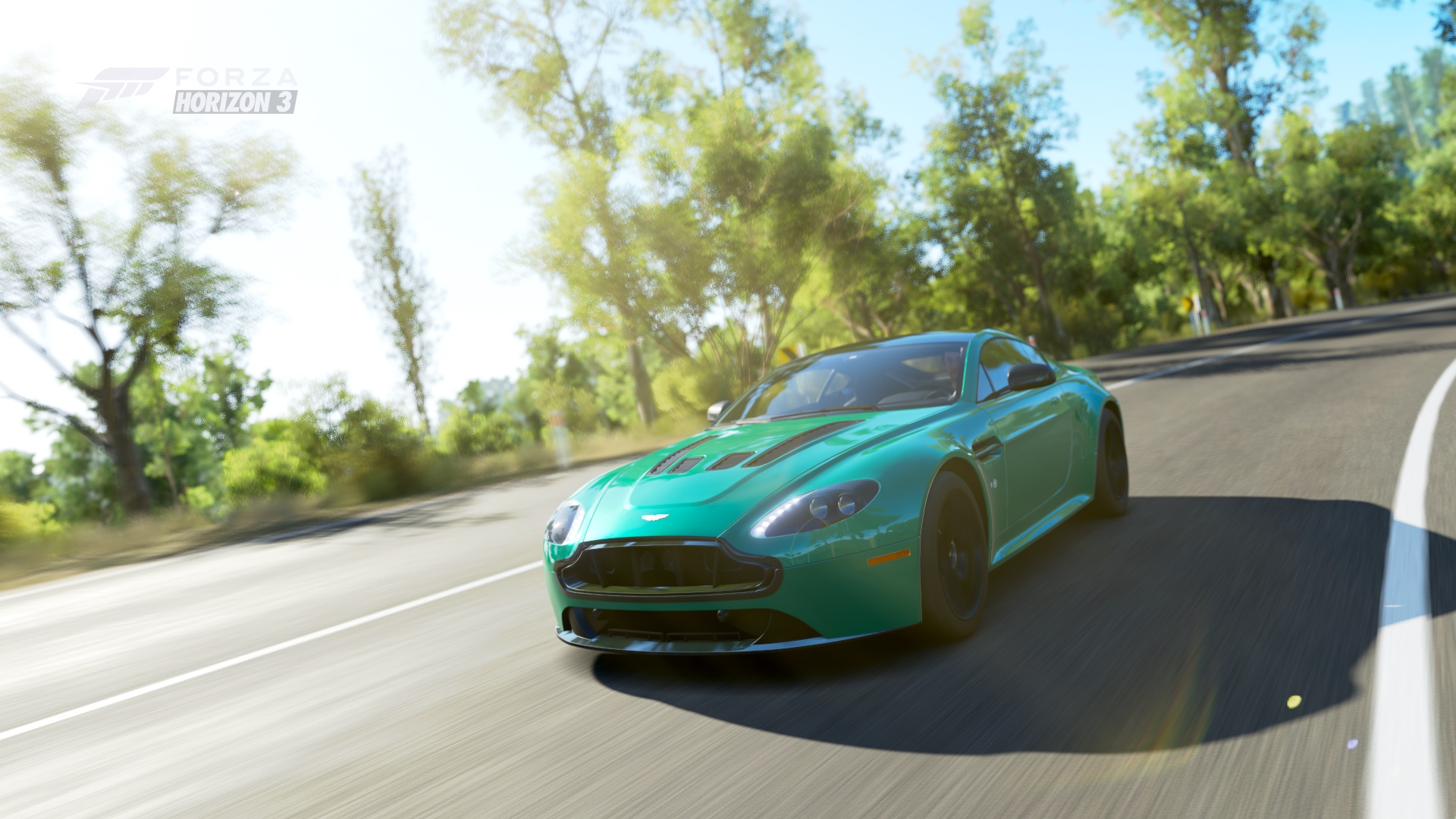 Wallpaper Forza Horizon 3, green, Aston Martin, sports car