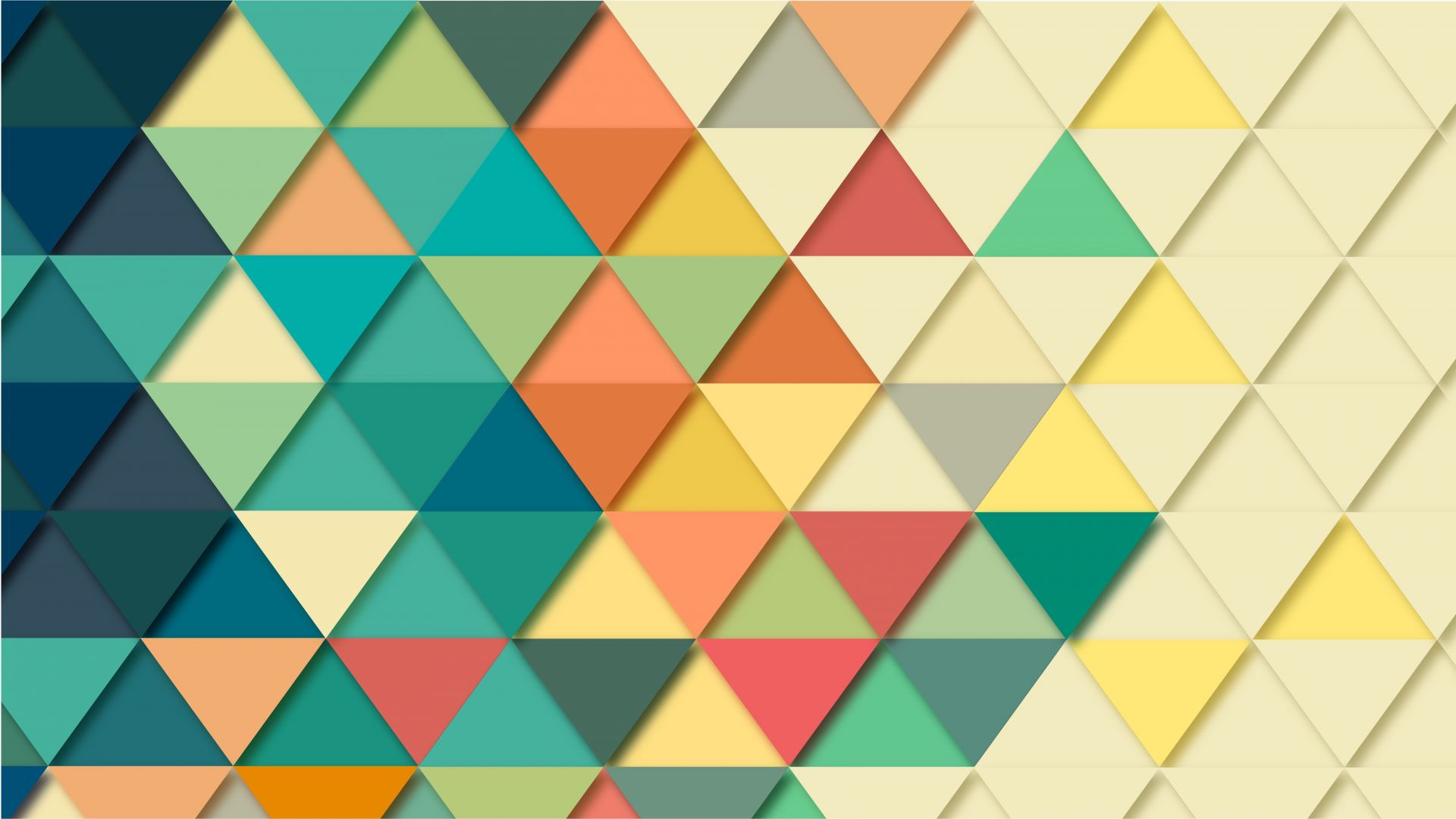 Wallpaper Colorful, triangles, abstract, 5k
