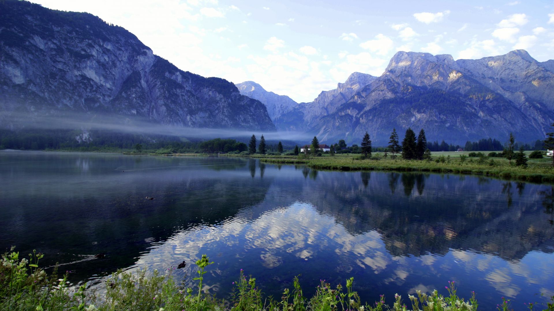 Wallpaper Lake, mountains, reflections, nature