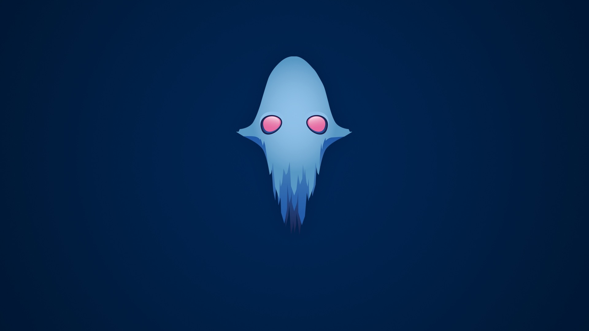 Wallpaper Ghost, squids, minimal, abstract