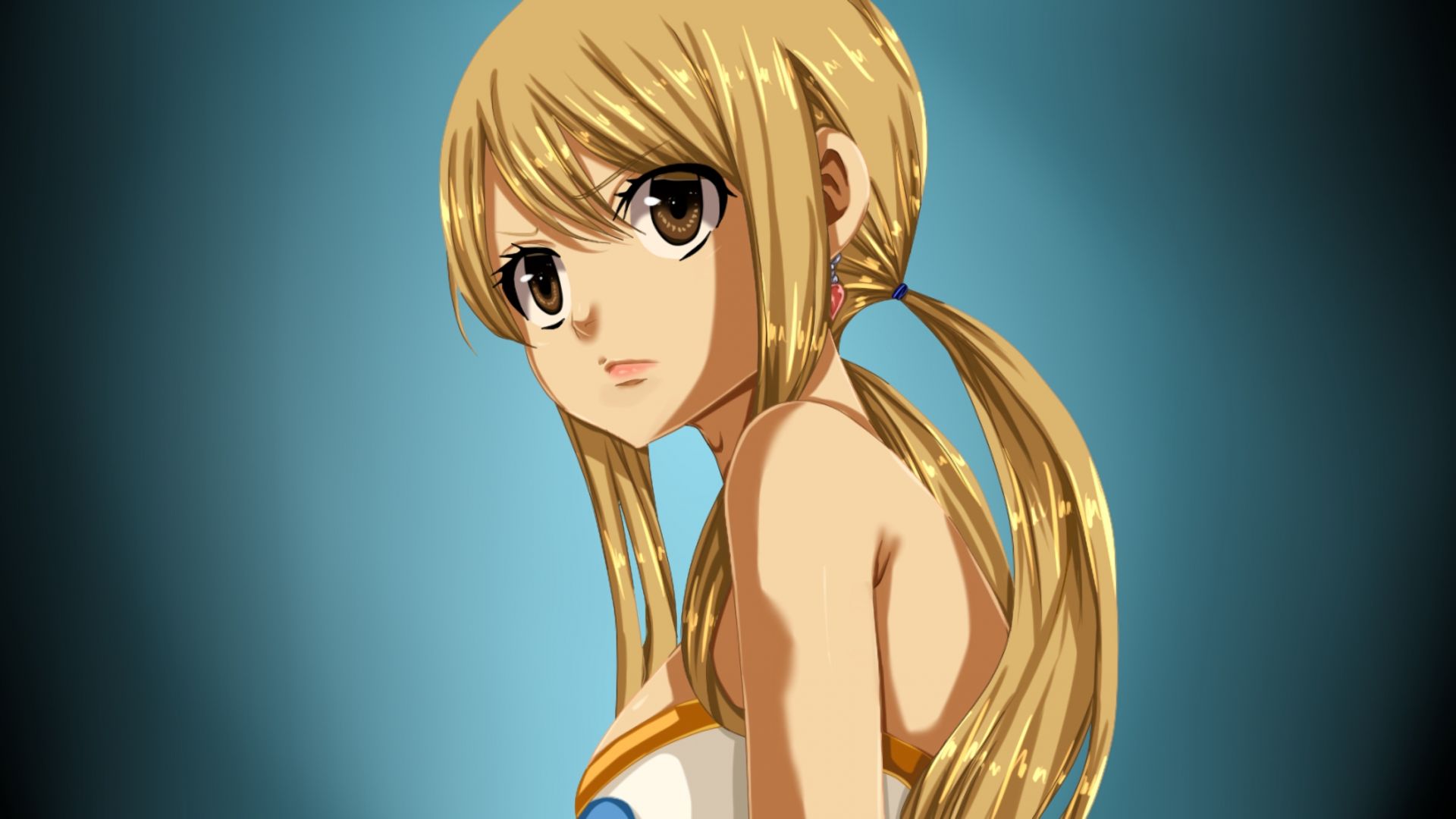 Wallpaper Lucy Heartfilia, Fairy Tail, blonde anime girl