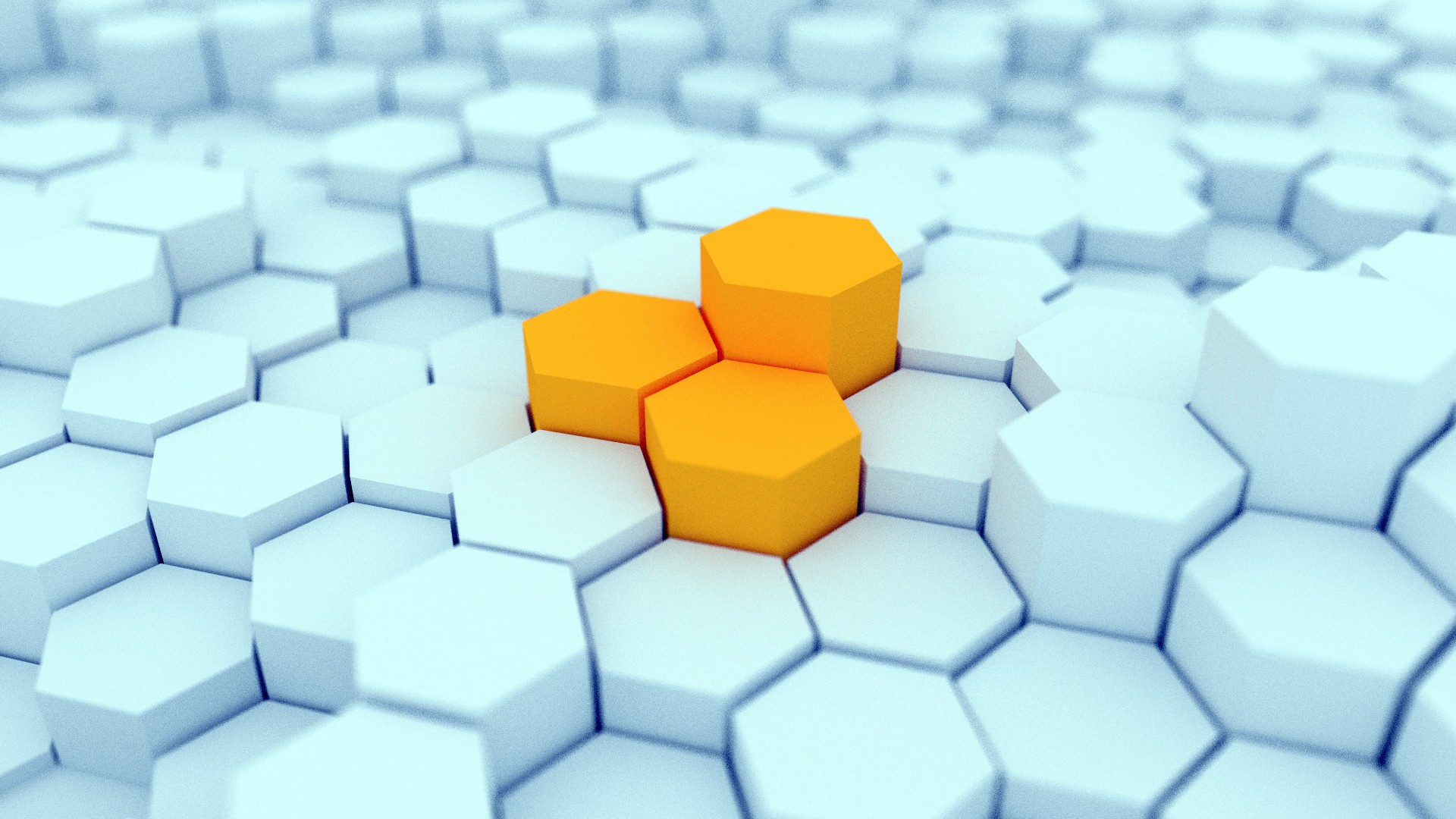 Wallpaper Hexagons, abstract, 3D