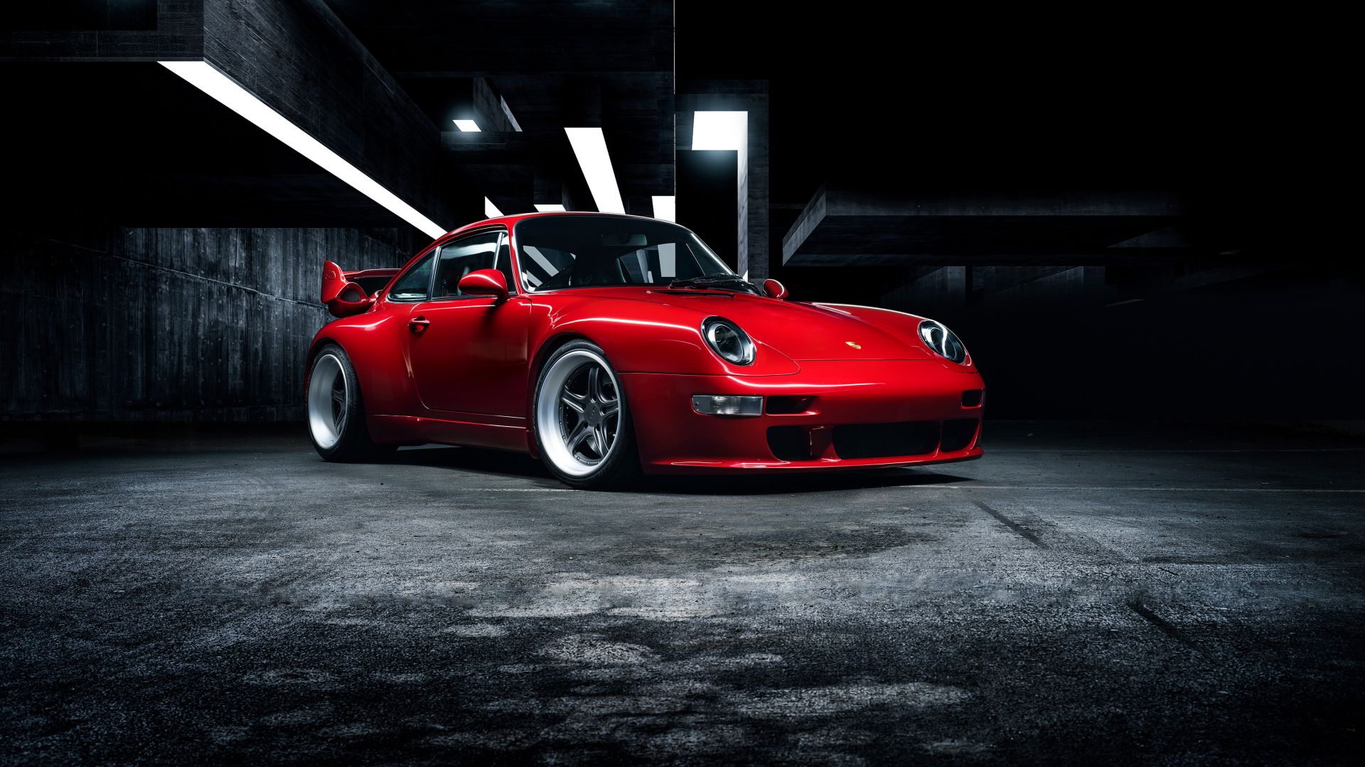 Wallpaper Porsche gunther werks 400r, red sports car, 4k