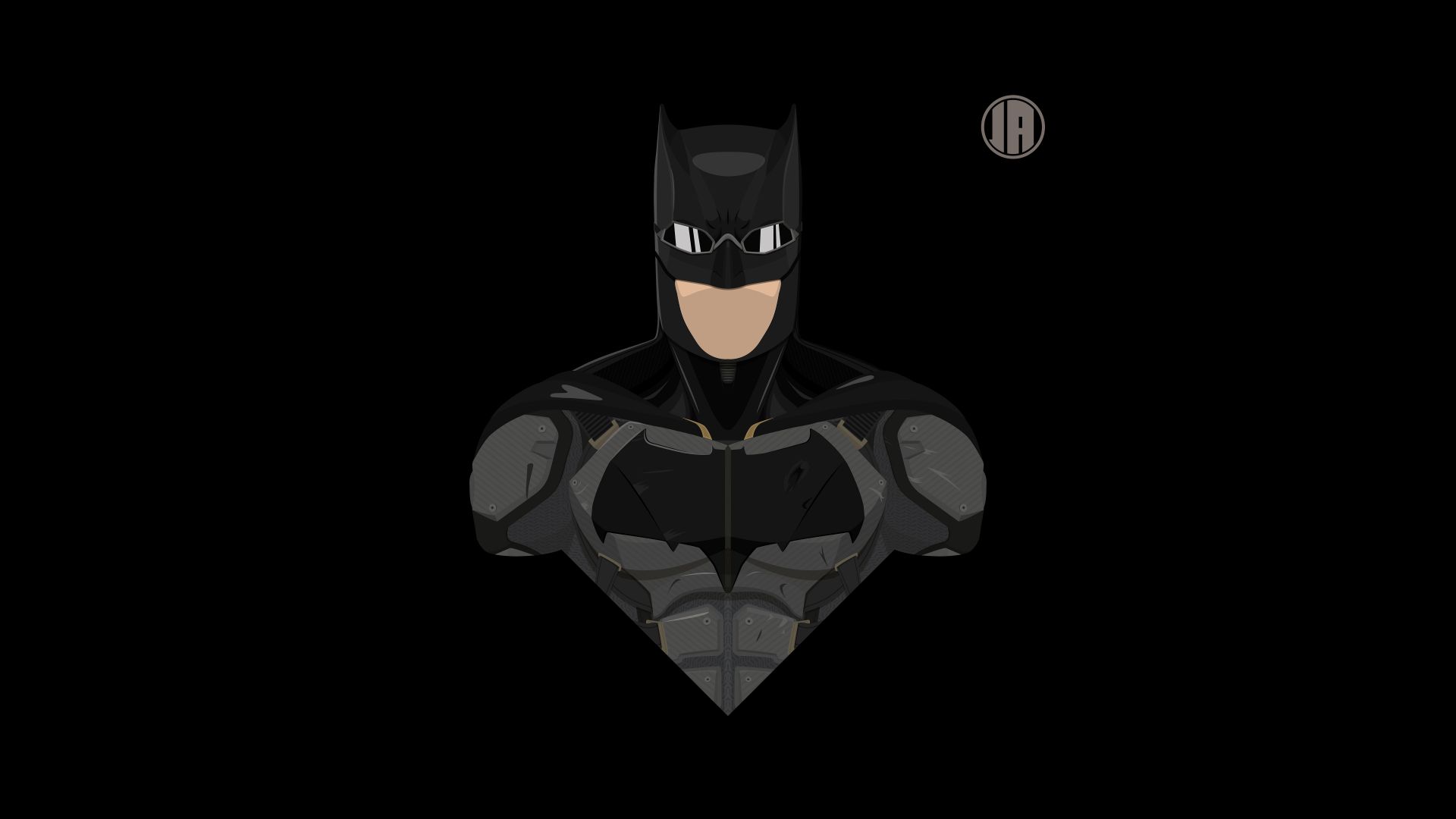 Wallpaper Batman, superhero, tactical suit, minimalism, 8k
