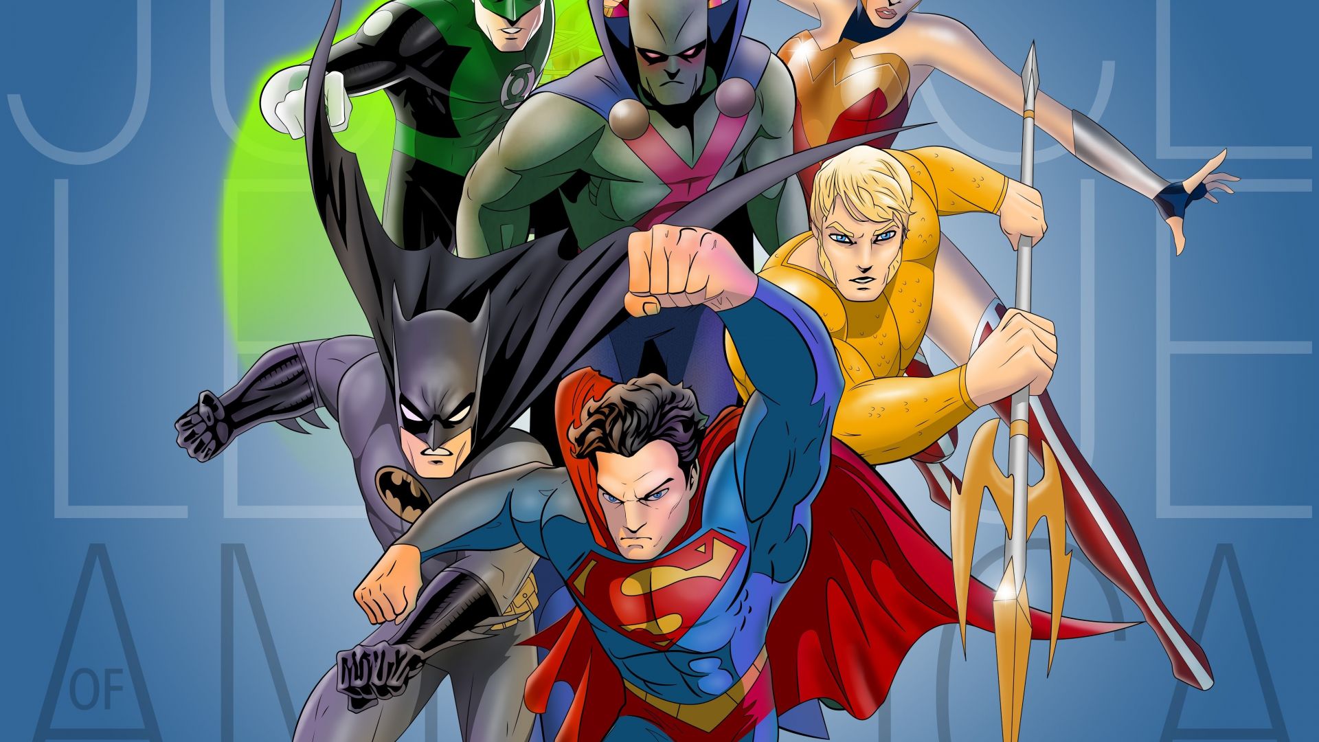 Wallpaper Justice league, superhero, team, art, 4k