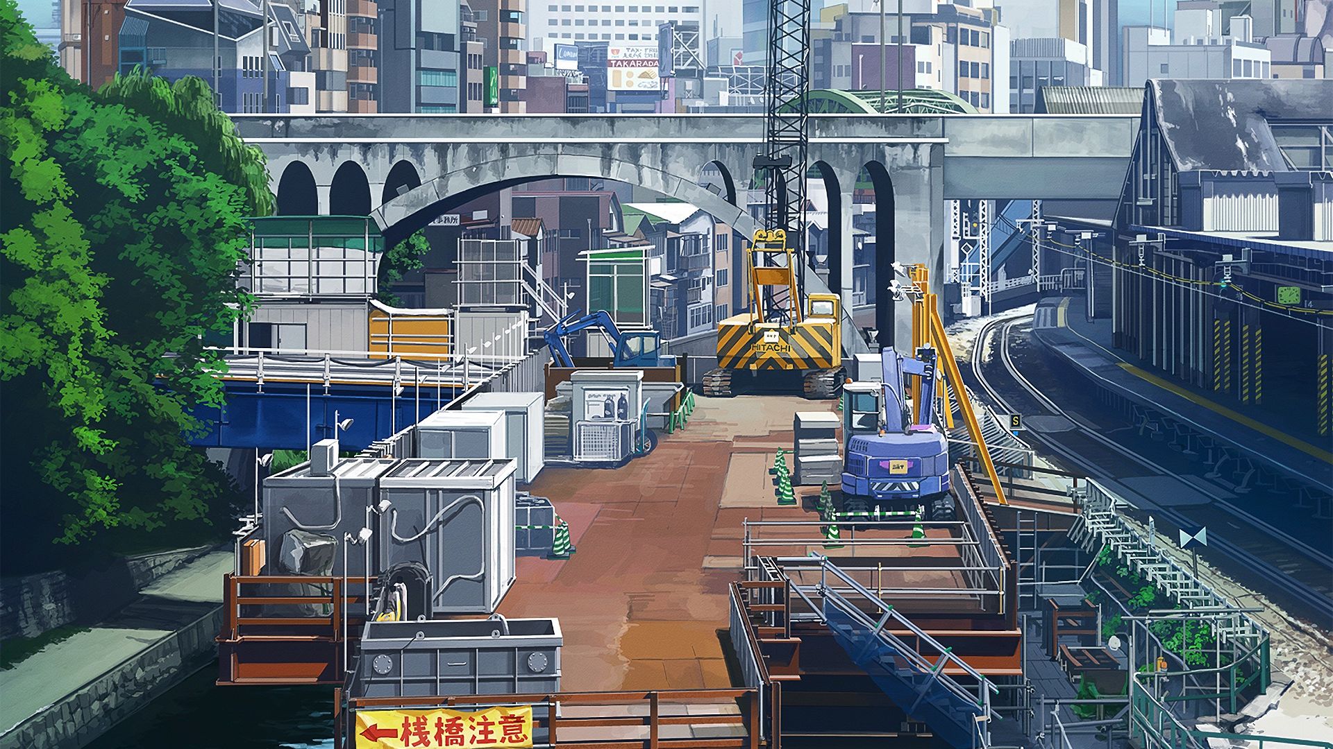 Desktop Wallpaper Original, Anime, City, Hd Image, Picture, Background,  23d5de