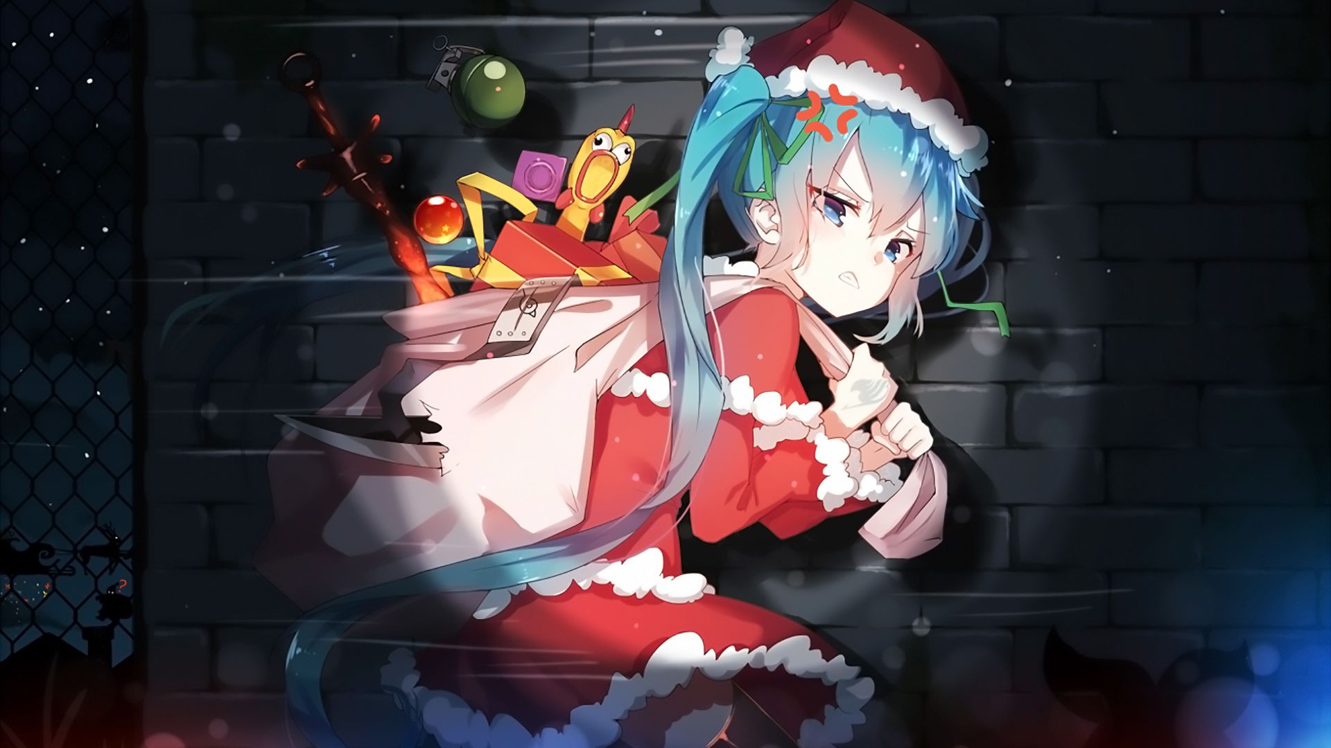 Wallpaper Hatsune miku, christmas, gifts, 2017