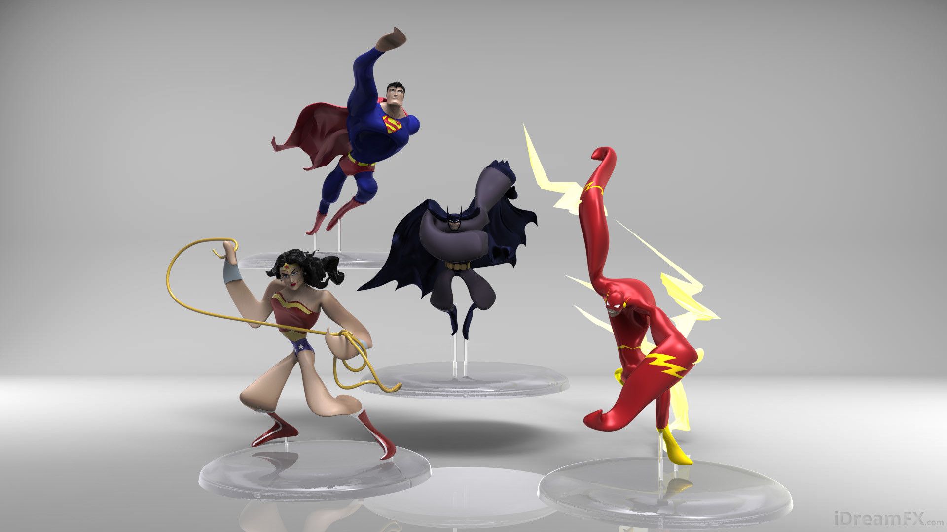 Wallpaper Justice league, gesture art, superhero