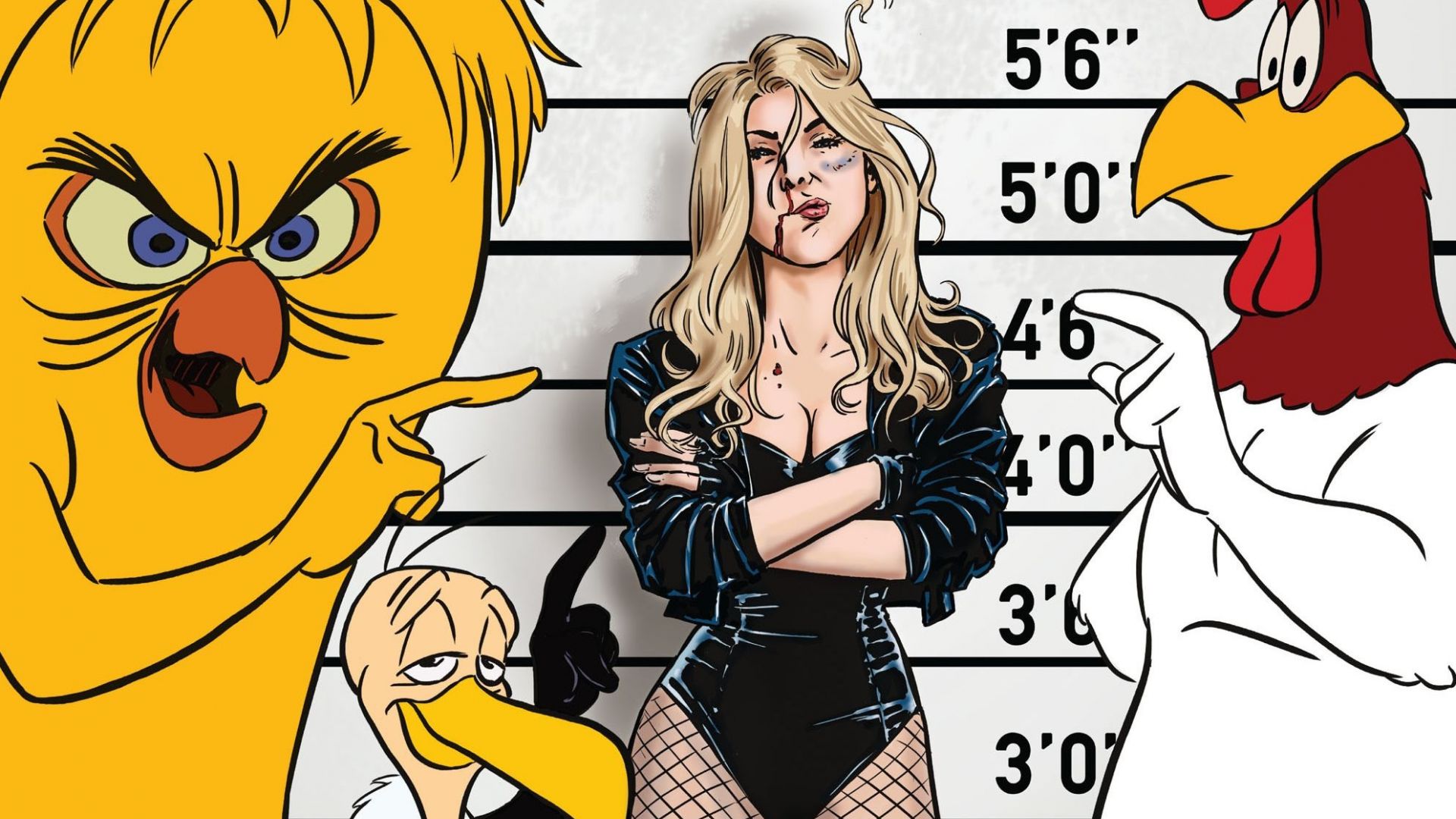 Wallpaper Black canary, arrested, funny