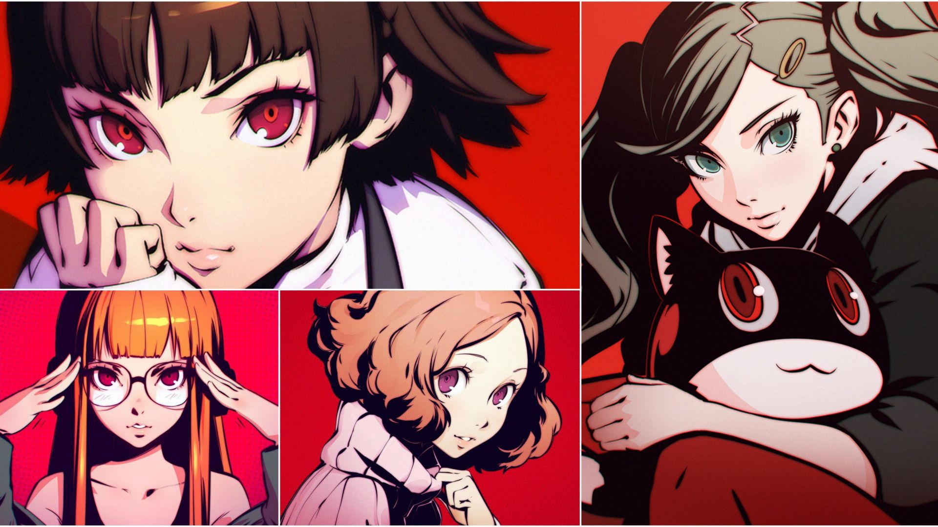 Wallpaper Anime girls, video game, persona 5