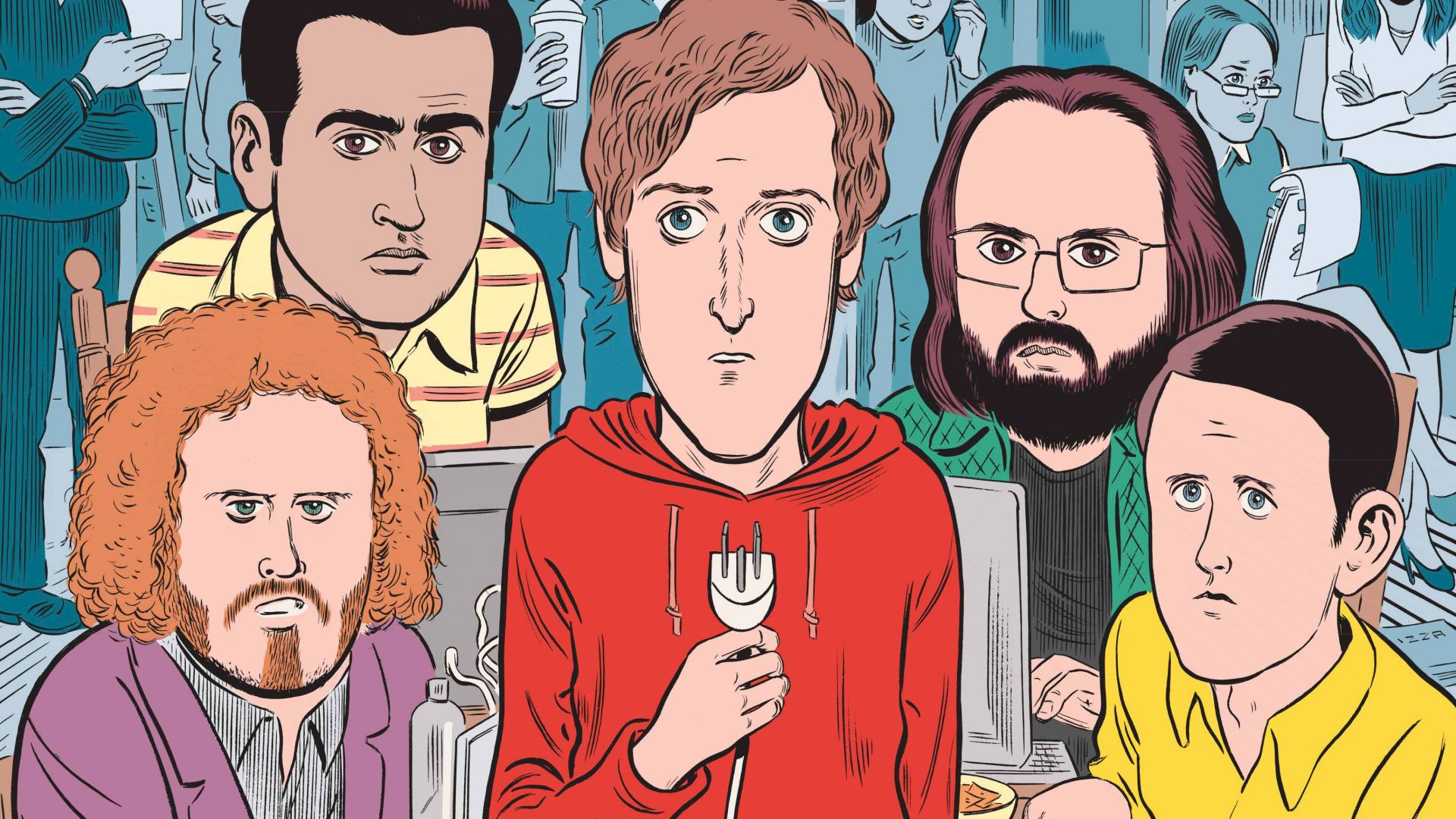 Wallpaper Silicon valley, tv series, casts, fan art