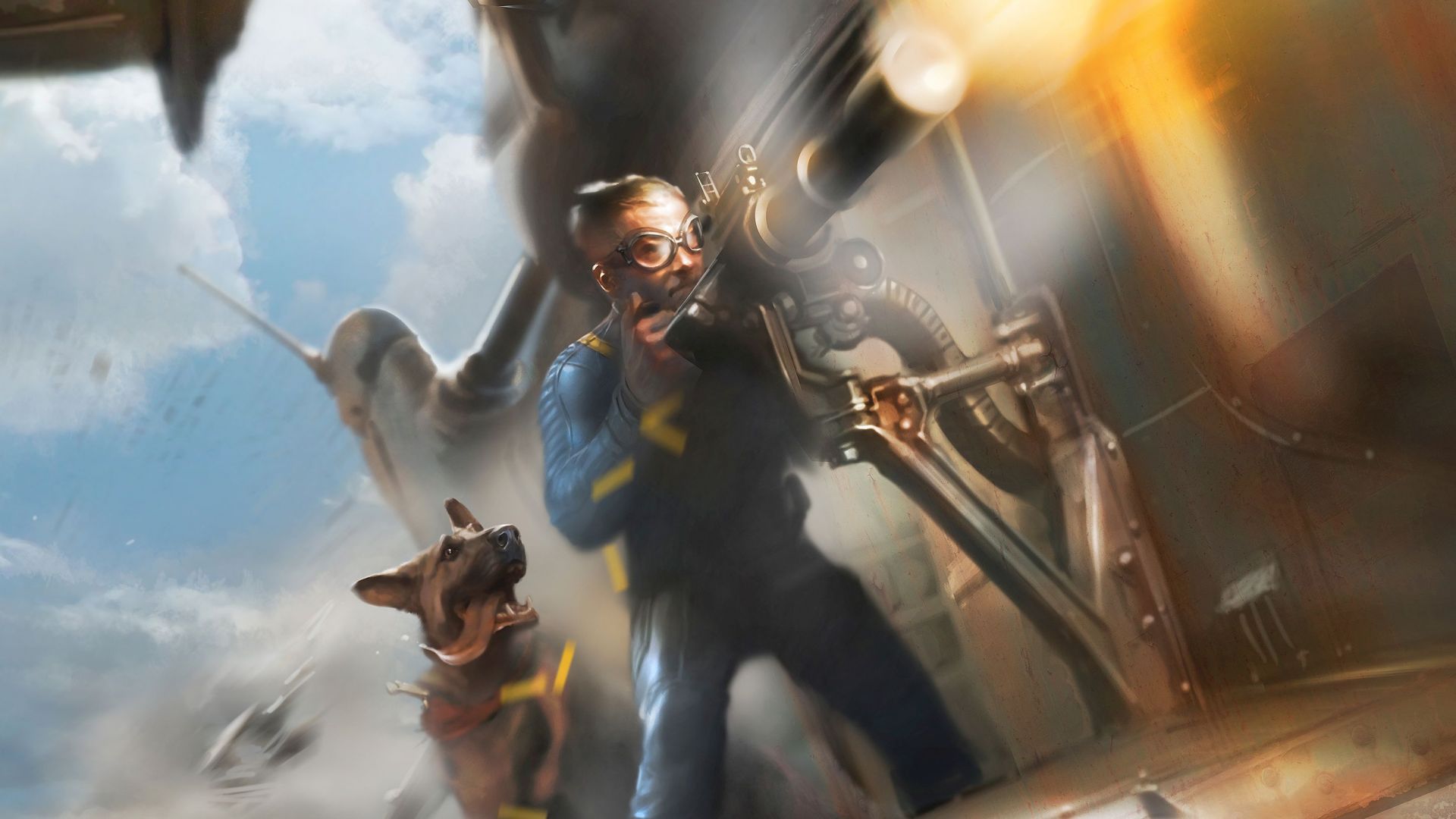 Wallpaper Sole Survivor, Fallout 4, video game, 2015