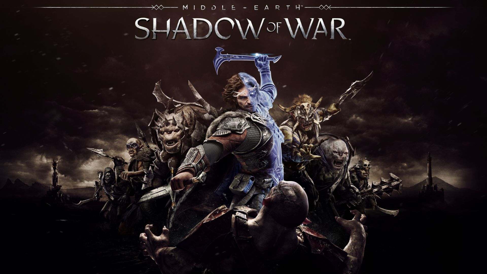 Wallpaper Middle-earth: Shadow of War, 2017 game, cover, 4k