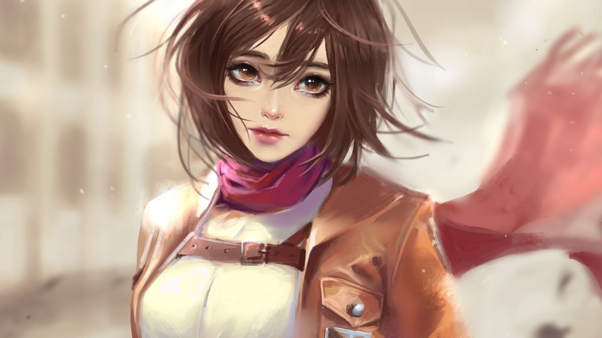 Desktop Wallpaper Beautiful Anime Girl, Mikasa Ackerman, Hd Image, Picture,  Background, 2be758