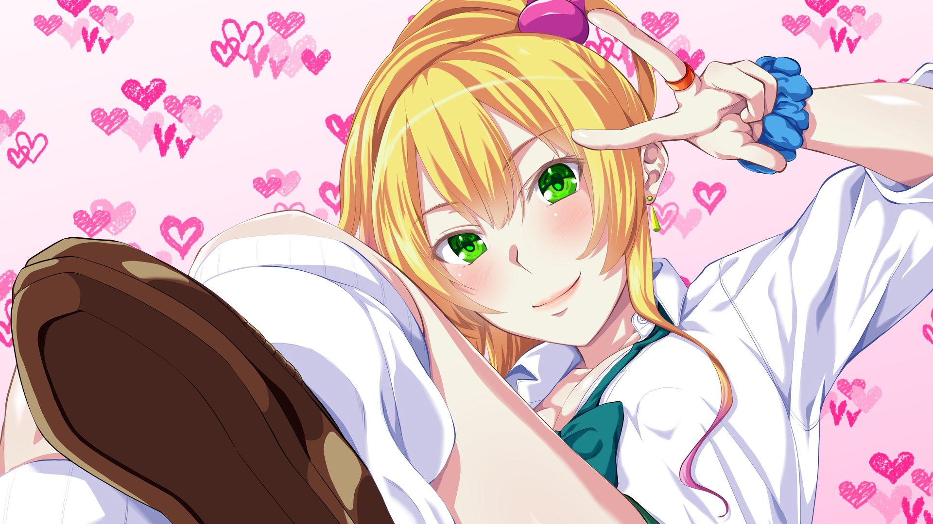 Wallpaper Blonde, anime girl, anime, Yukana Yame