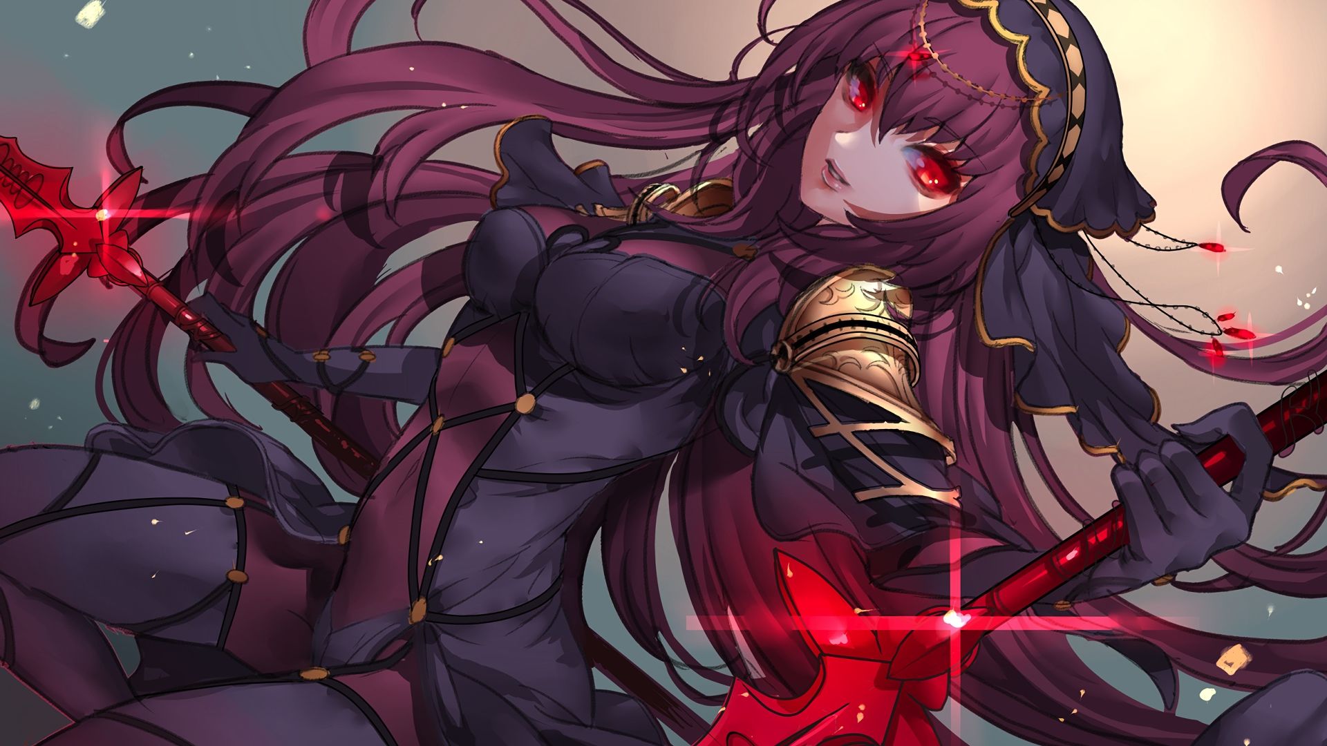 Desktop Wallpaper Scathach, Fate/Grand Order, Anime Girl, Hd Image,  Picture, Background, 2ea812