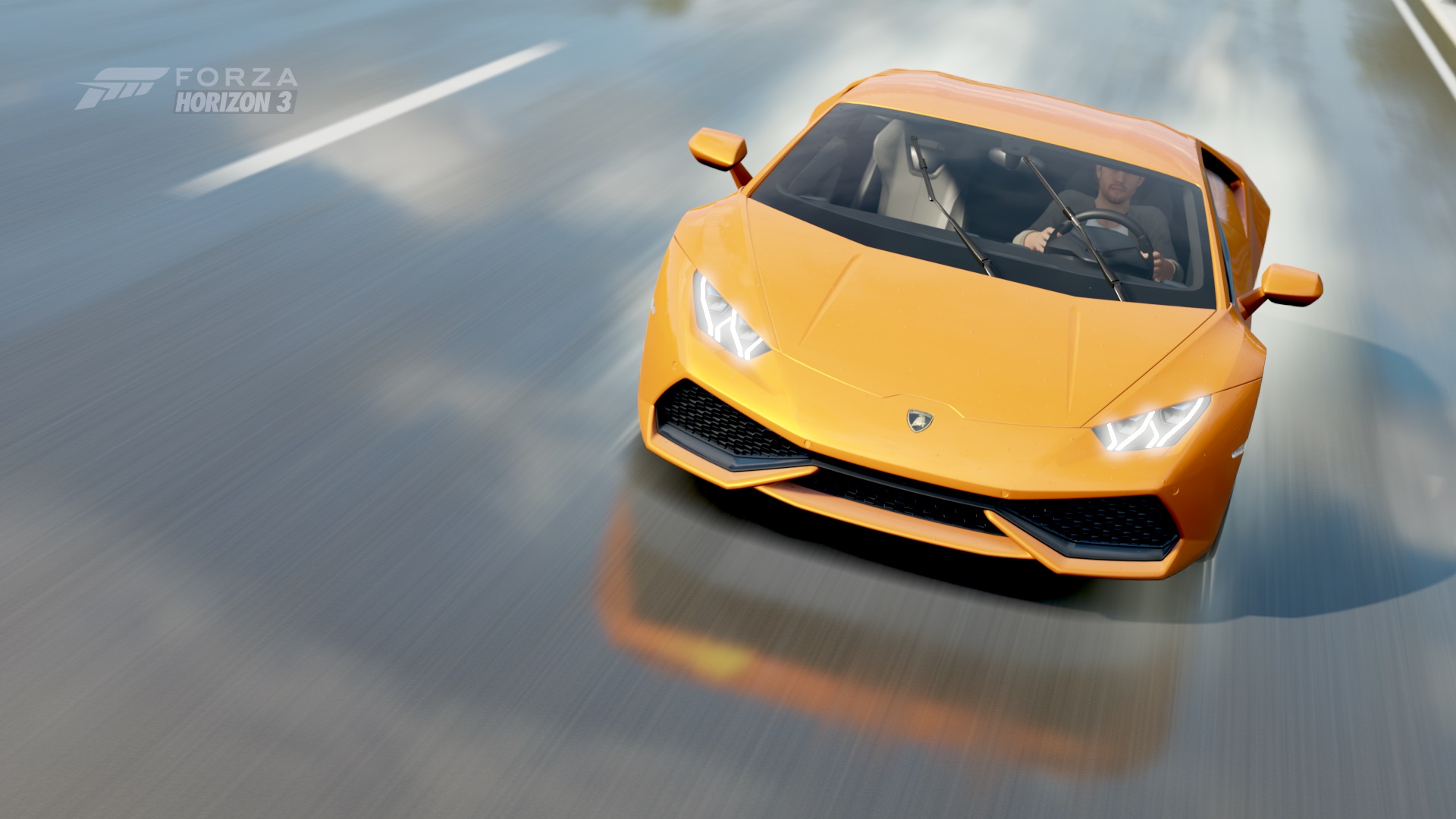 Wallpaper Lamborghini Huracan, Forza Horizon 3, video game