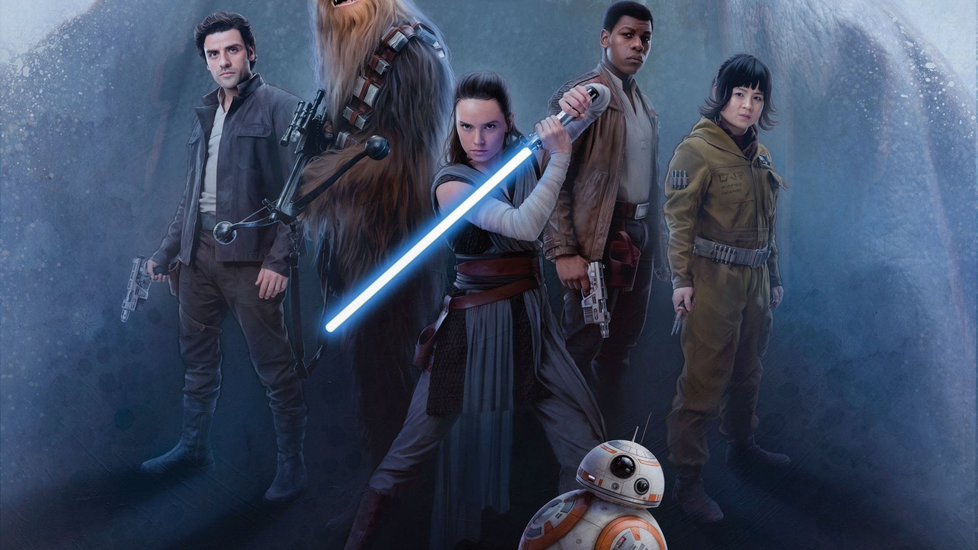 Wallpaper Star Wars: The Last Jedi, promo poster, artwork