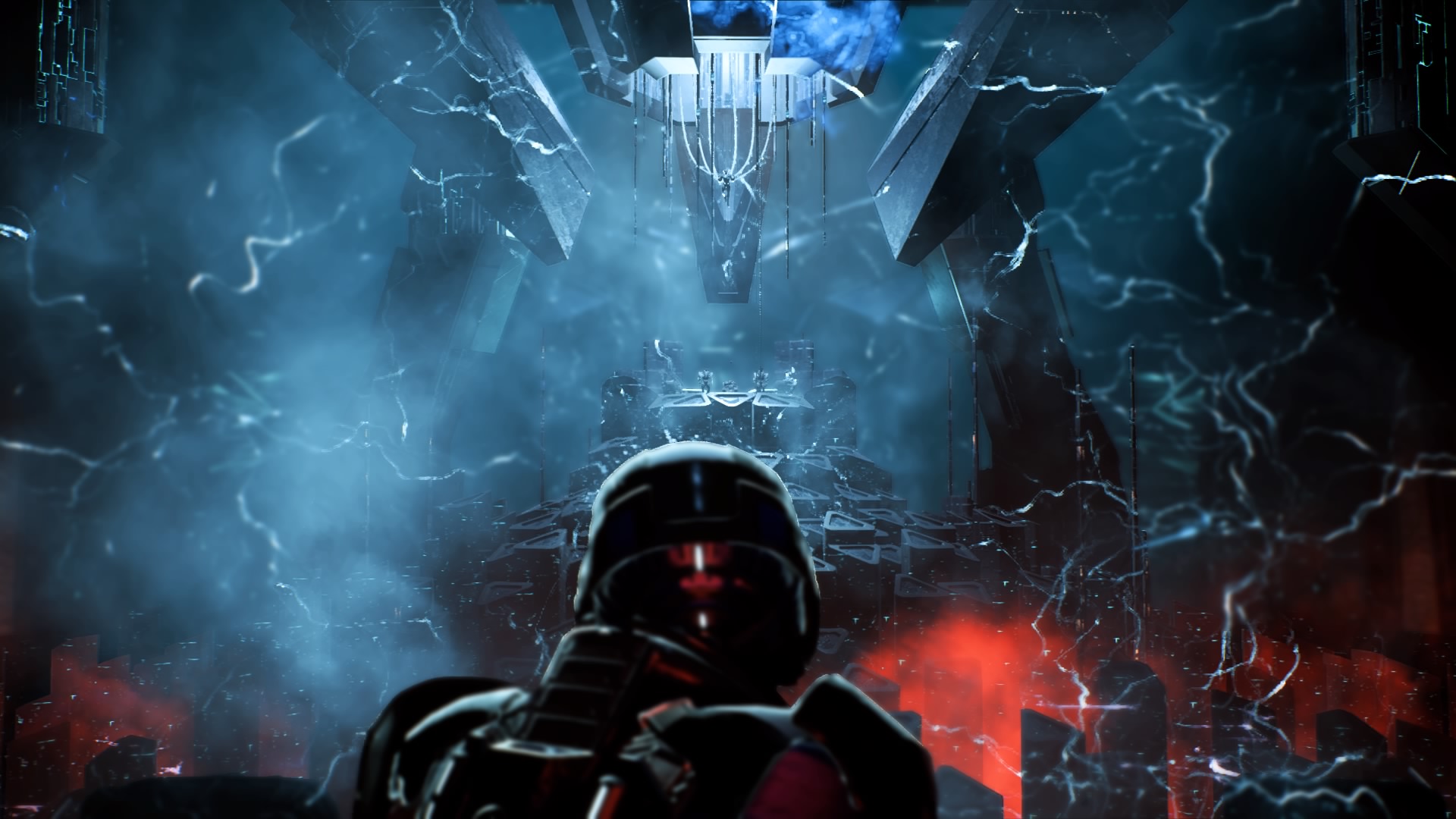 Wallpaper Mass Effect: Andromeda Archon, video game, dark