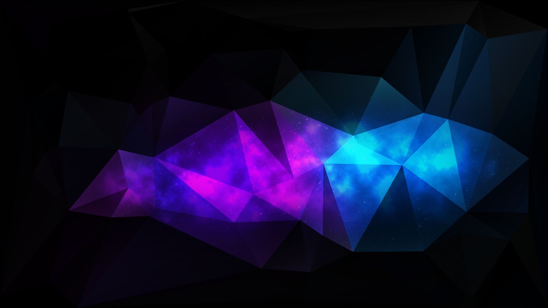 Wallpaper Abstract, low poly, artwork, dark, triangles