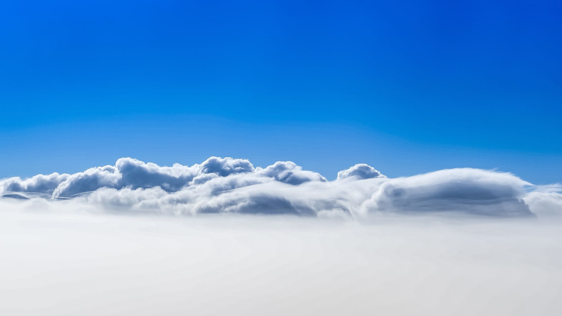 Wallpaper Clouds, blue sky 