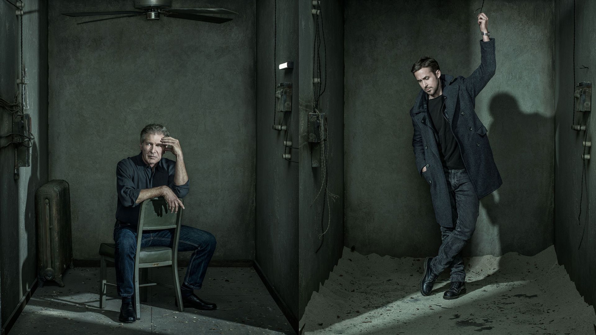 Wallpaper Blade Runner 2049, movie, Harrison Ford, Ryan Gosling