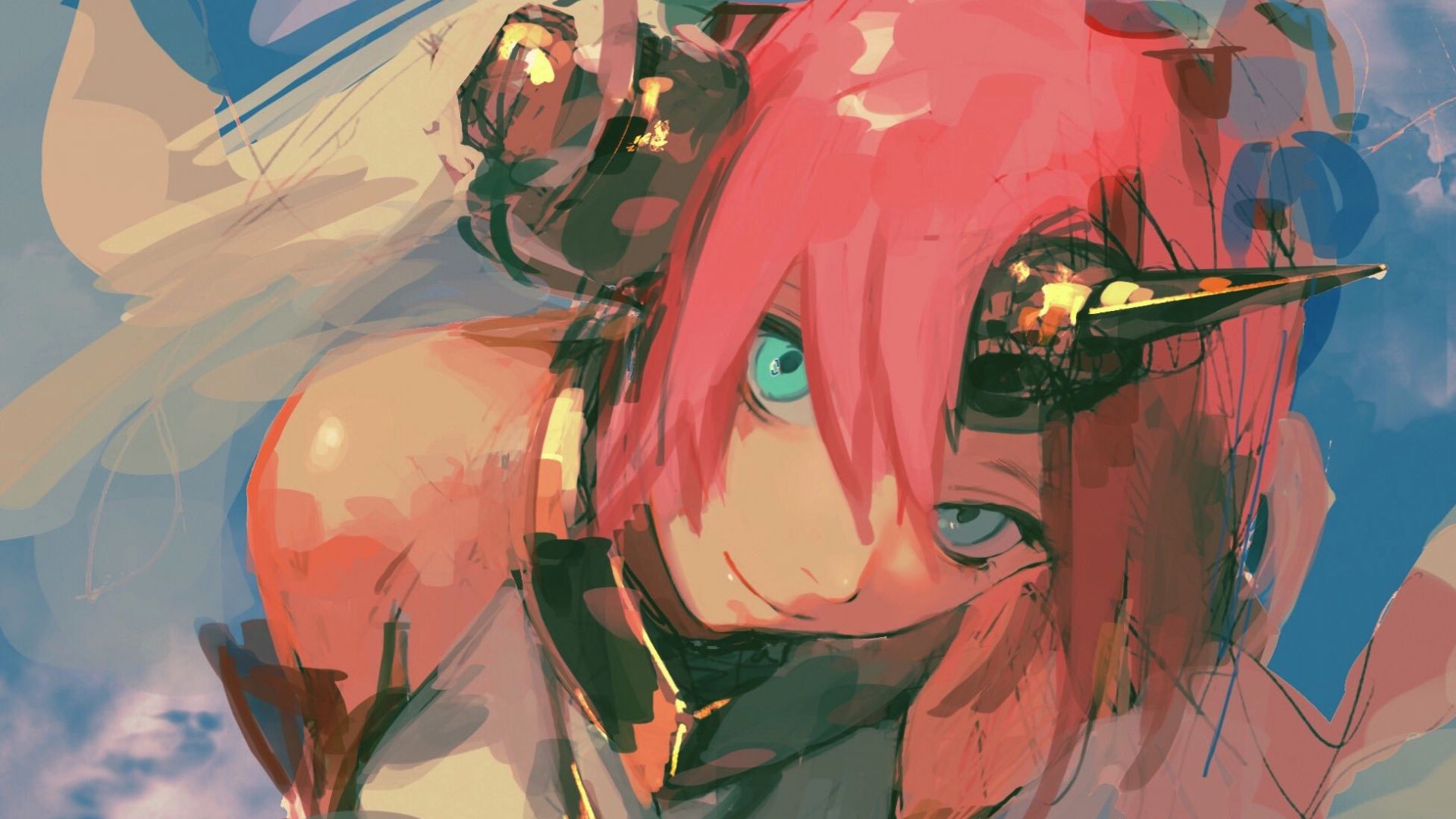 Wallpaper Red head, anime girl, Fate/Apocrypha, anime art