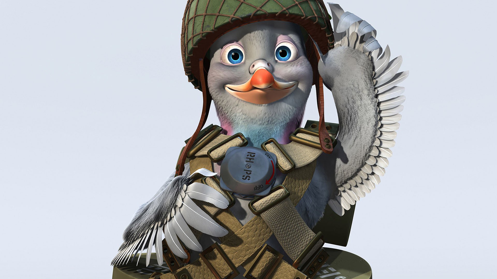 Wallpaper Bird solider, valiant, animated movie