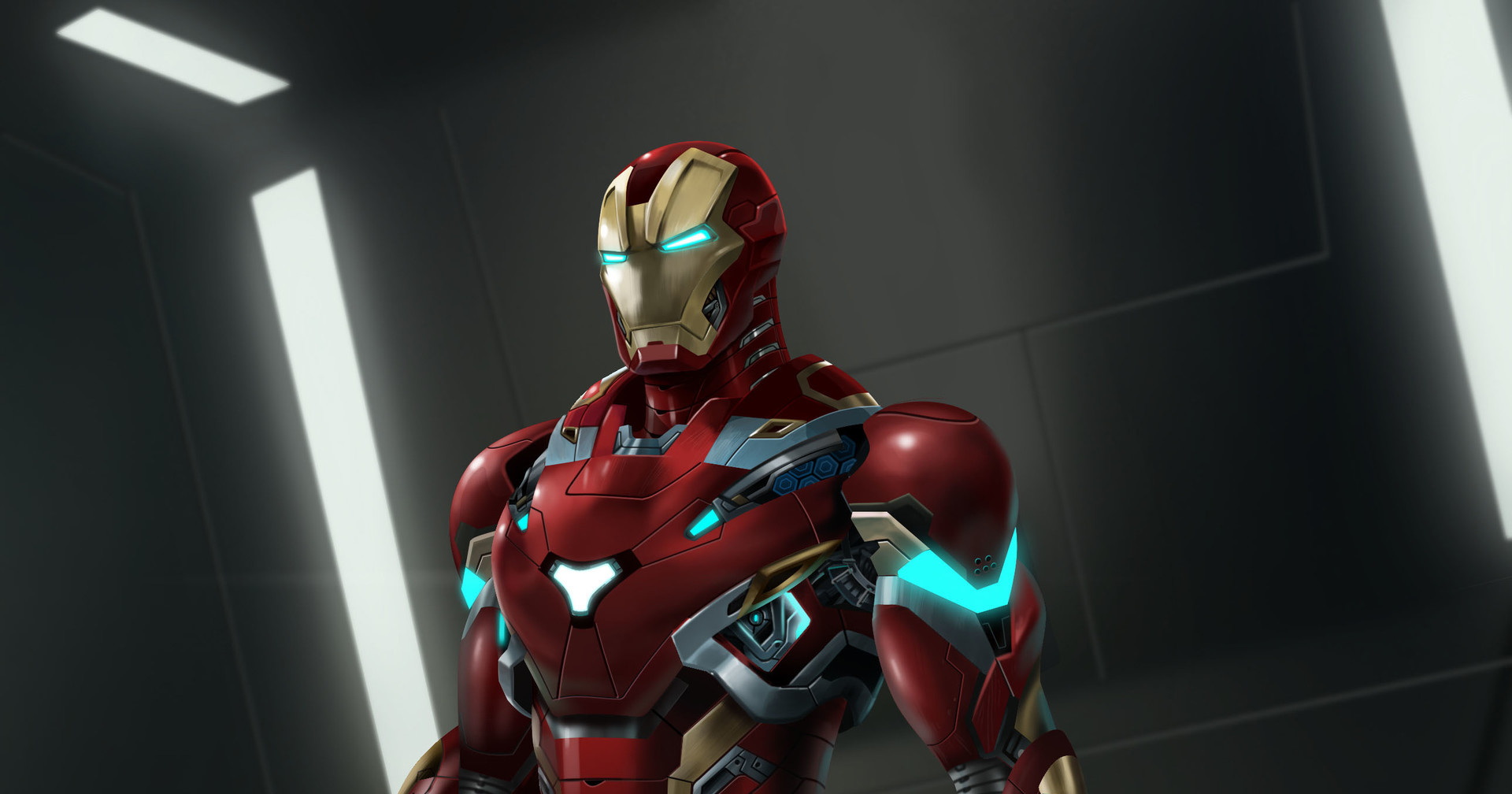 Wallpaper Iron man, suit, artwork