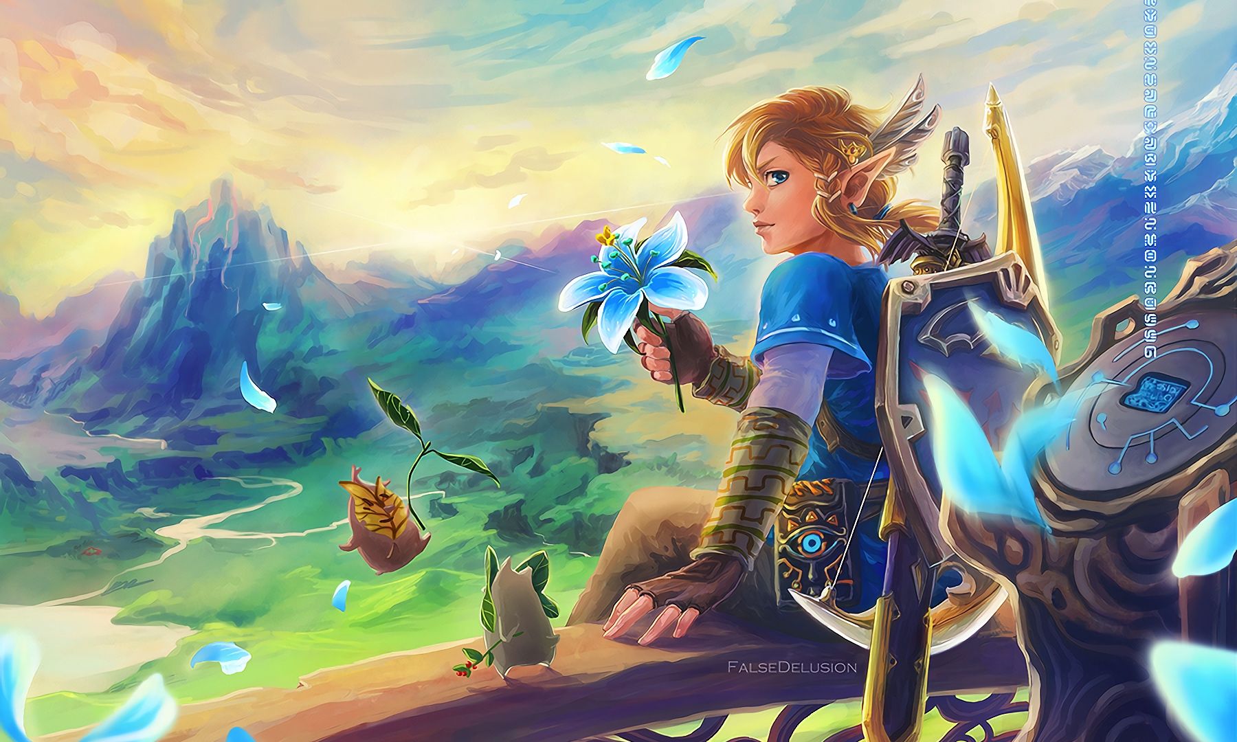 Wallpaper The Legend of Zelda: Breath of the Wild, 2017 game, video game, art, link, warrior