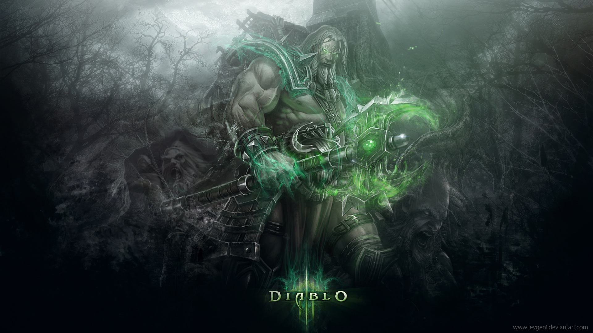 Wallpaper Diablo video game, warrior