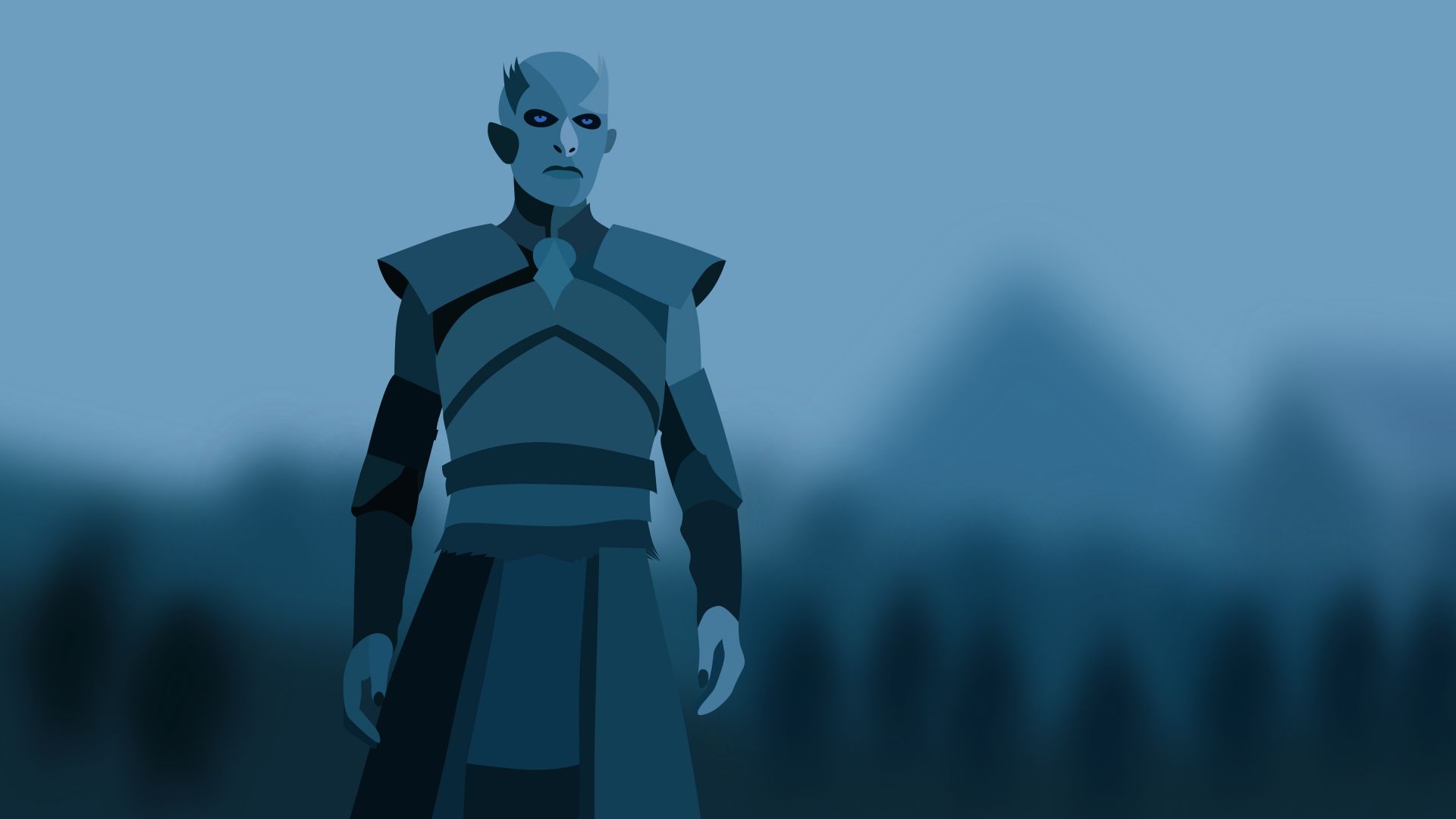 Desktop Wallpaper White Walkers, Game Of Thrones, Tv Series, Minimal, Art,  Hd Image, Picture, Background, 368a7d