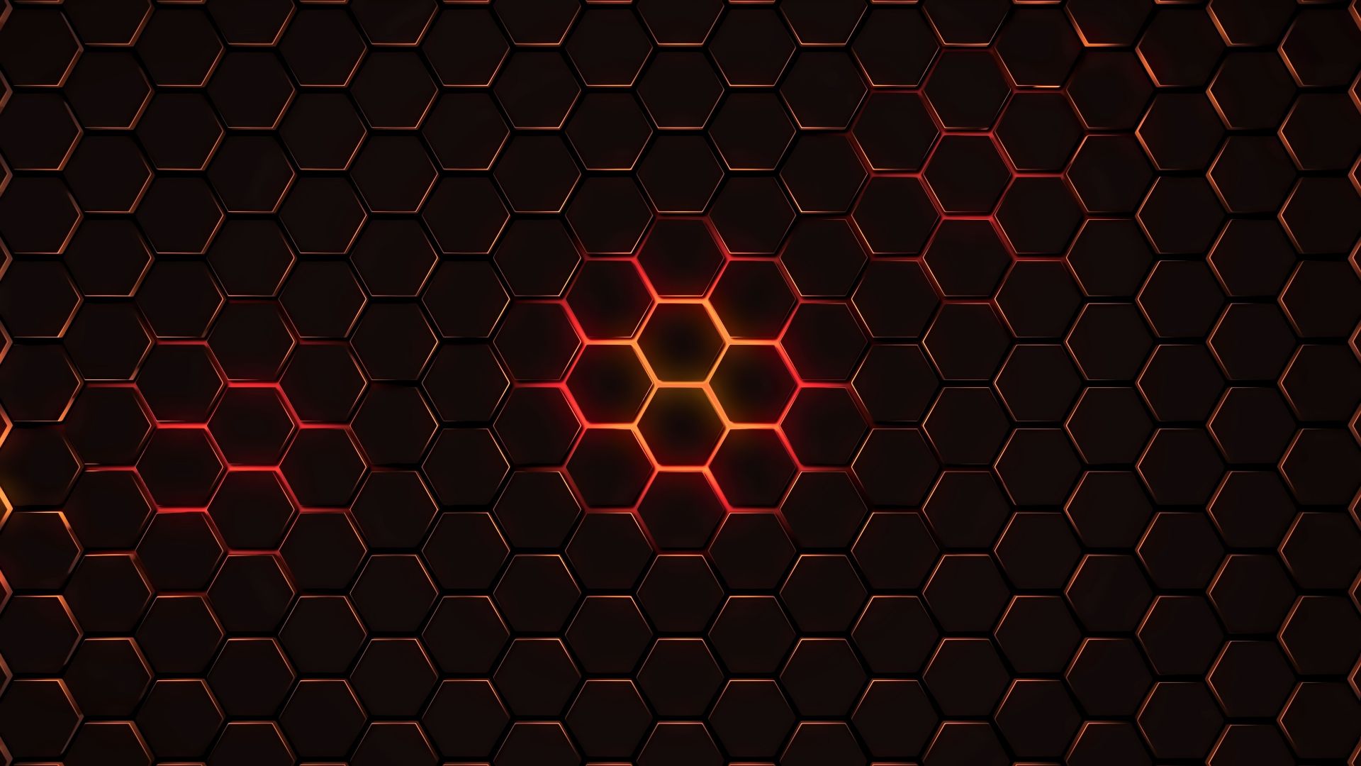 Wallpaper Hexagon, pattern, geometry, abstract, dark, 4k