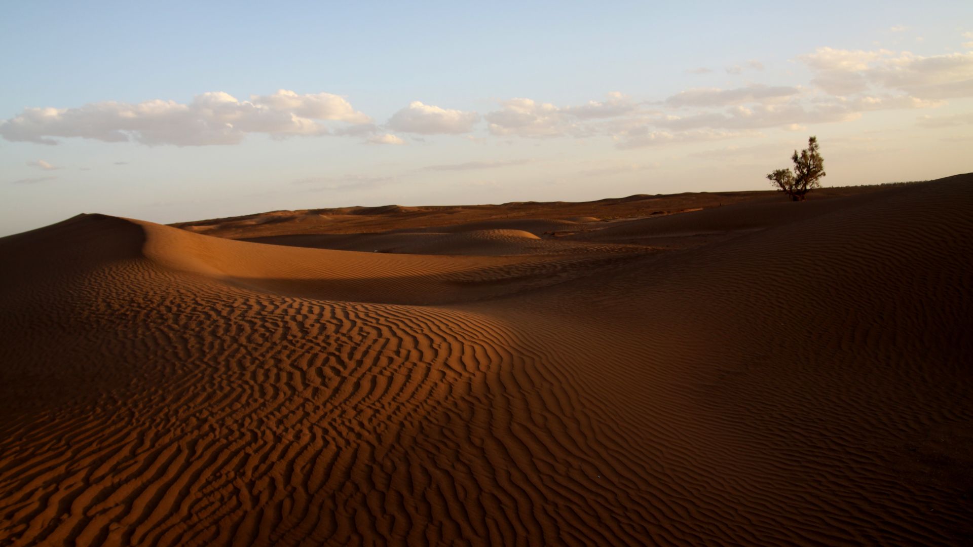 Wallpaper Desert, sand, sky, nature, 4k