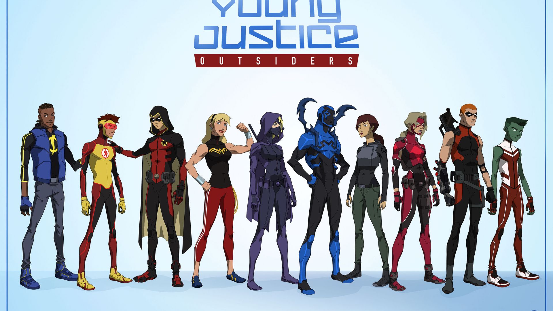 Wallpaper Young Justice Outsiders, superheroes, art