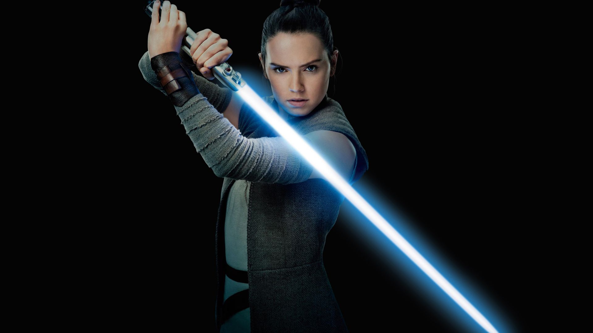 Wallpaper Star Wars: The Last Jedi, actress, sword, movie