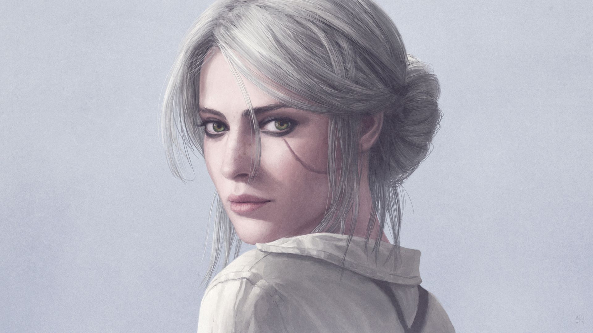 Wallpaper Ciri, face, the witcher video game, gaming