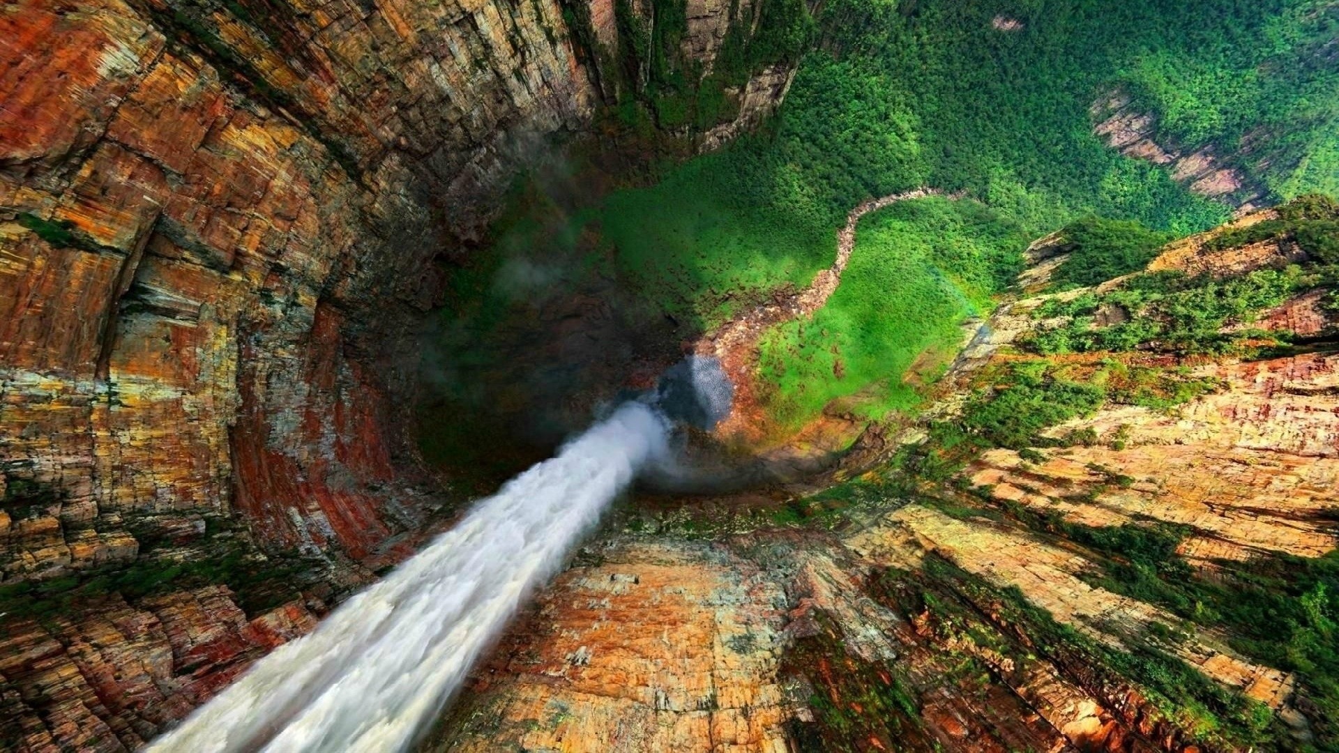 Wallpaper Cascada, waterfall, nature, forest