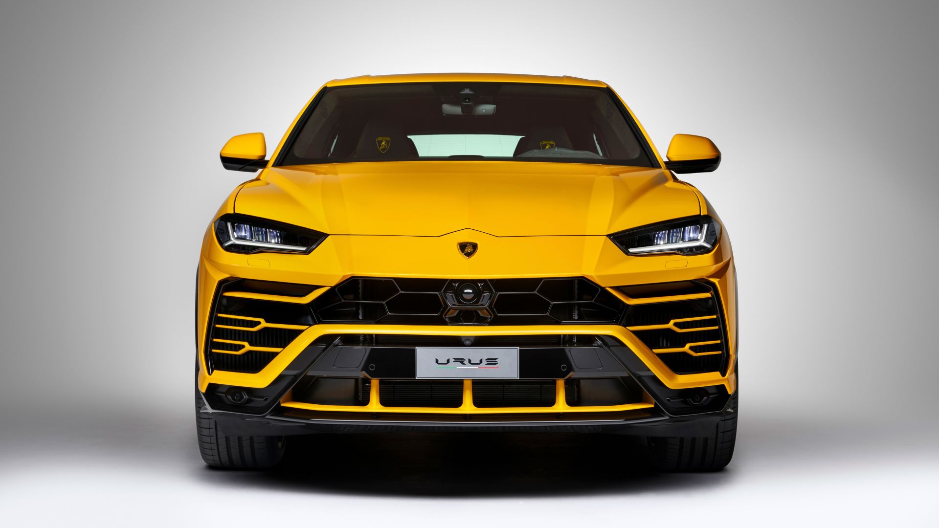 Wallpaper Lamborghini urus, car, front view, 4k