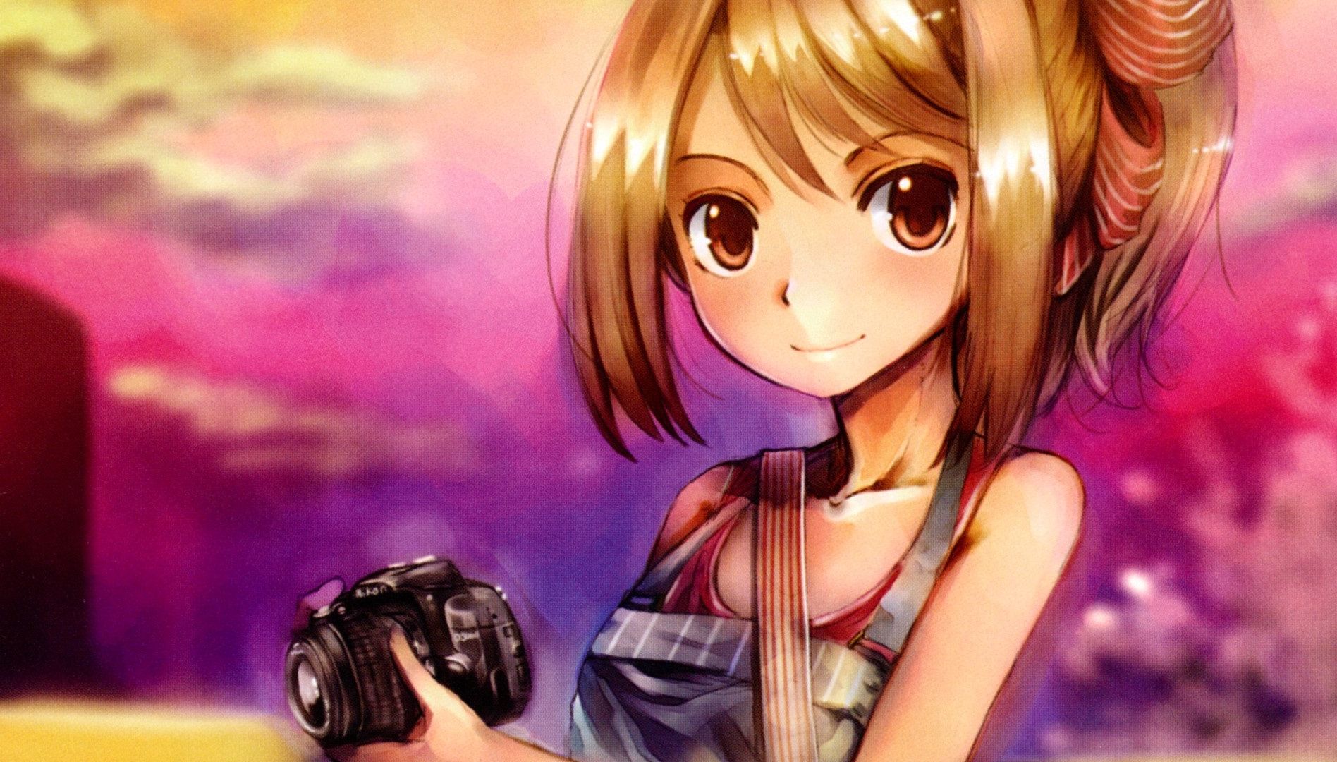 Desktop Wallpaper Photography Anime Girl Blonde Original Hd Image Picture Background 44b64d