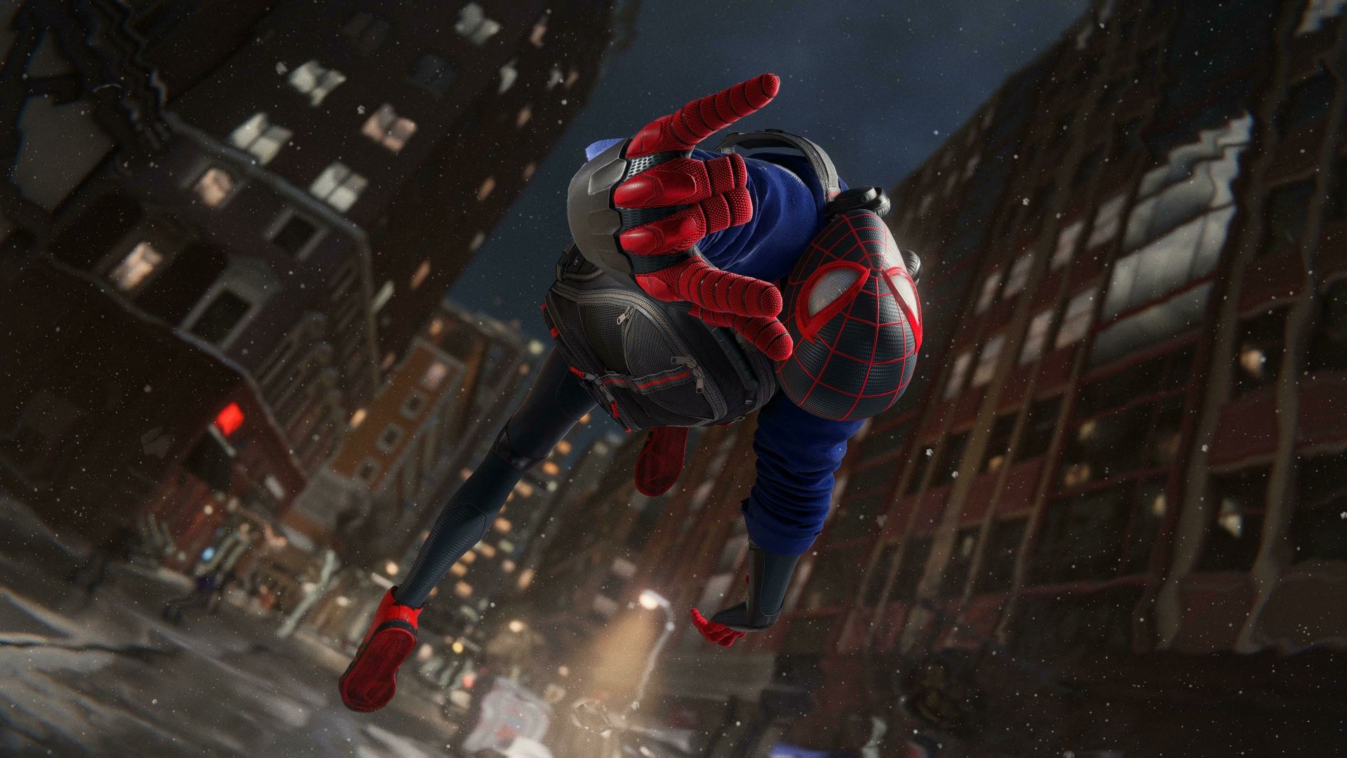 Desktop Wallpaper Marvel's Spider Man: Miles Morales, Video Game, Jump, Hd  Image, Picture, Background, 4a129b