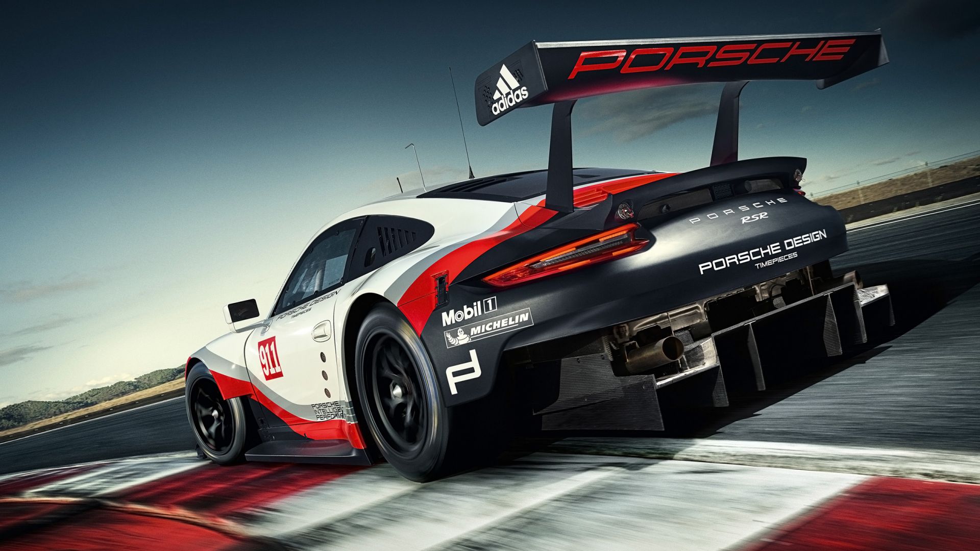 Wallpaper 2017 Porsche 911 RSR sports car