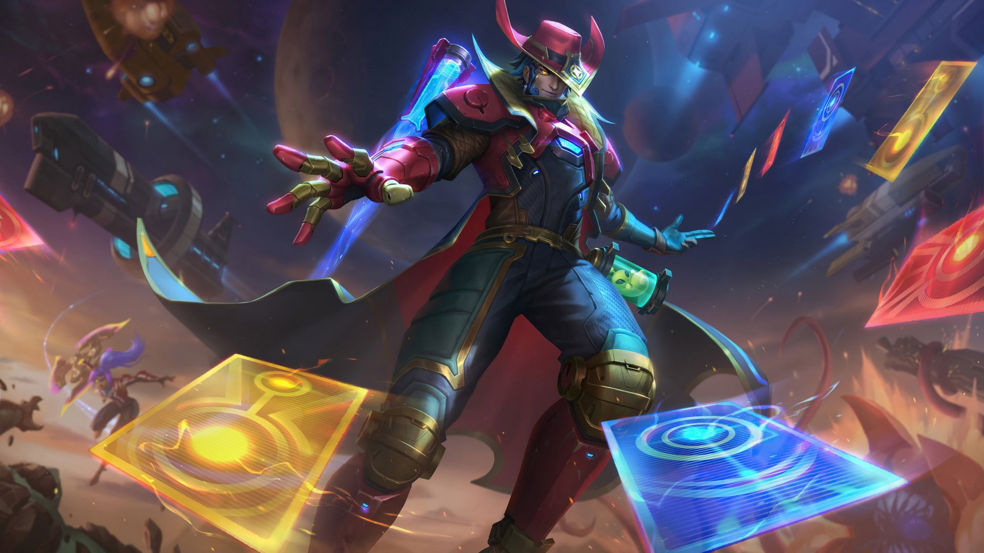 Wallpaper Twisted fate, League of Legends, tricks with cards